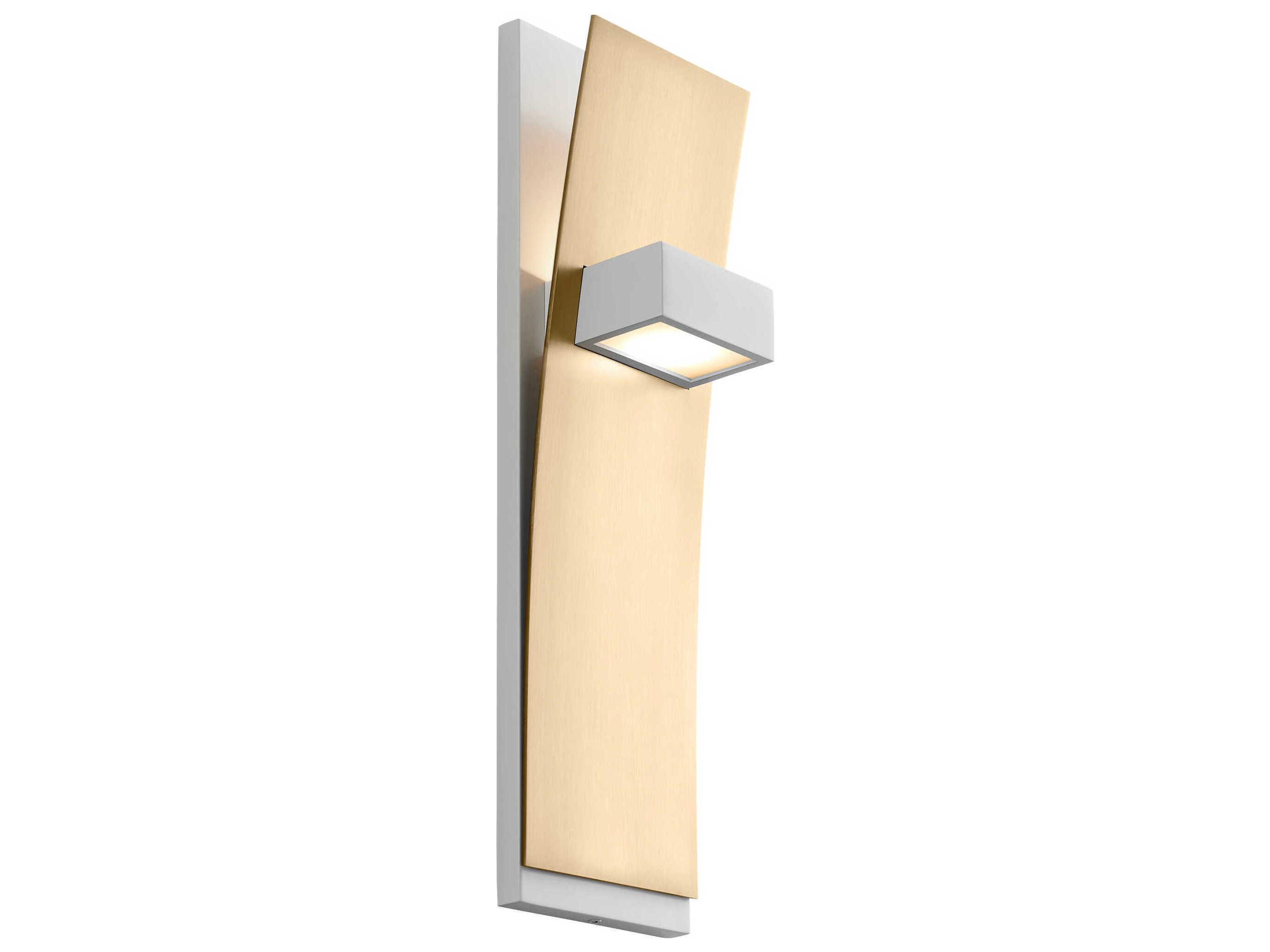 Oxygen by Quorum Dario 2-Light Aged Brass Wall Sconce