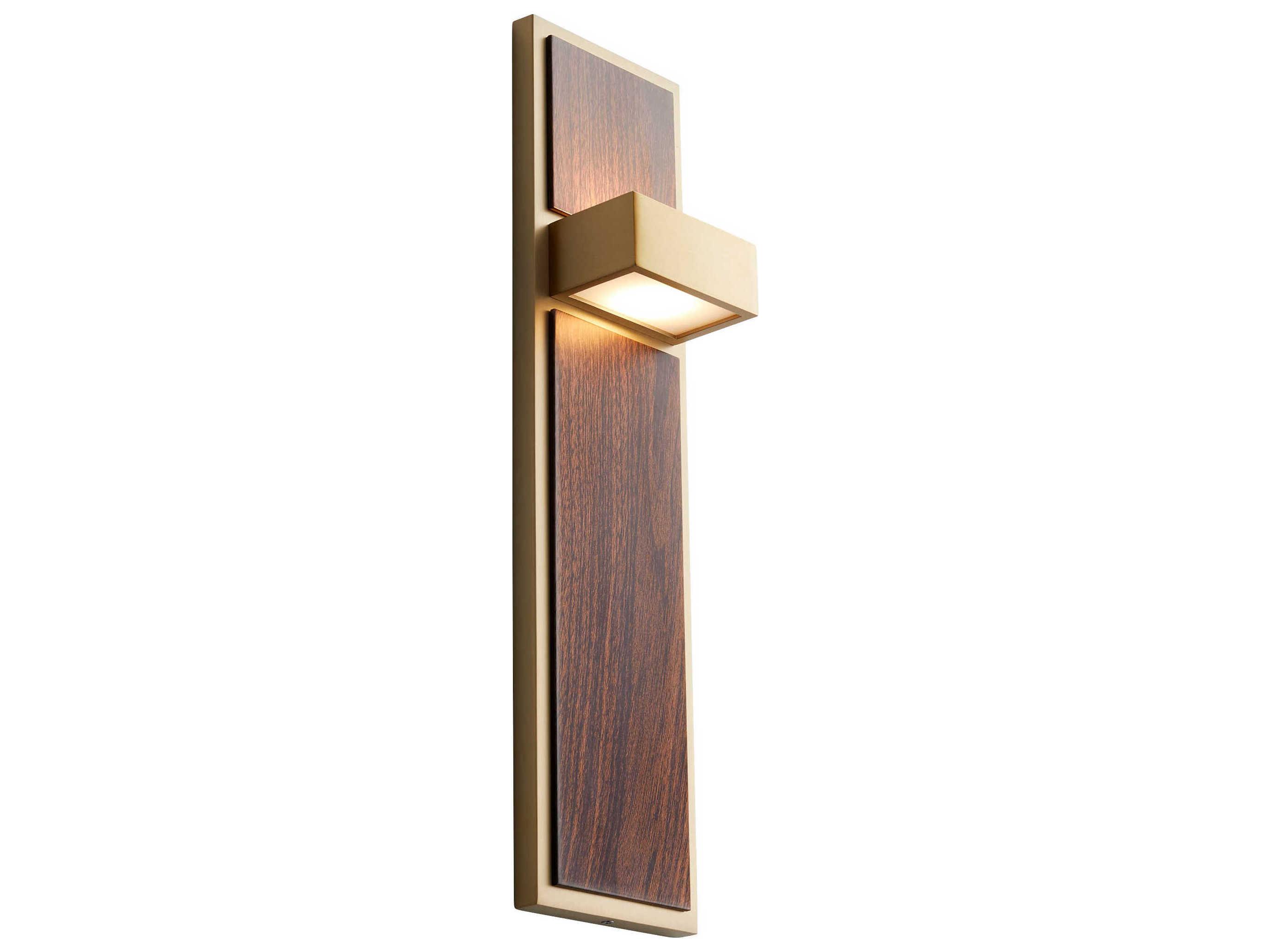 Oxygen by Quorum Guapo 2-Light Walnut Brown Wall Sconce