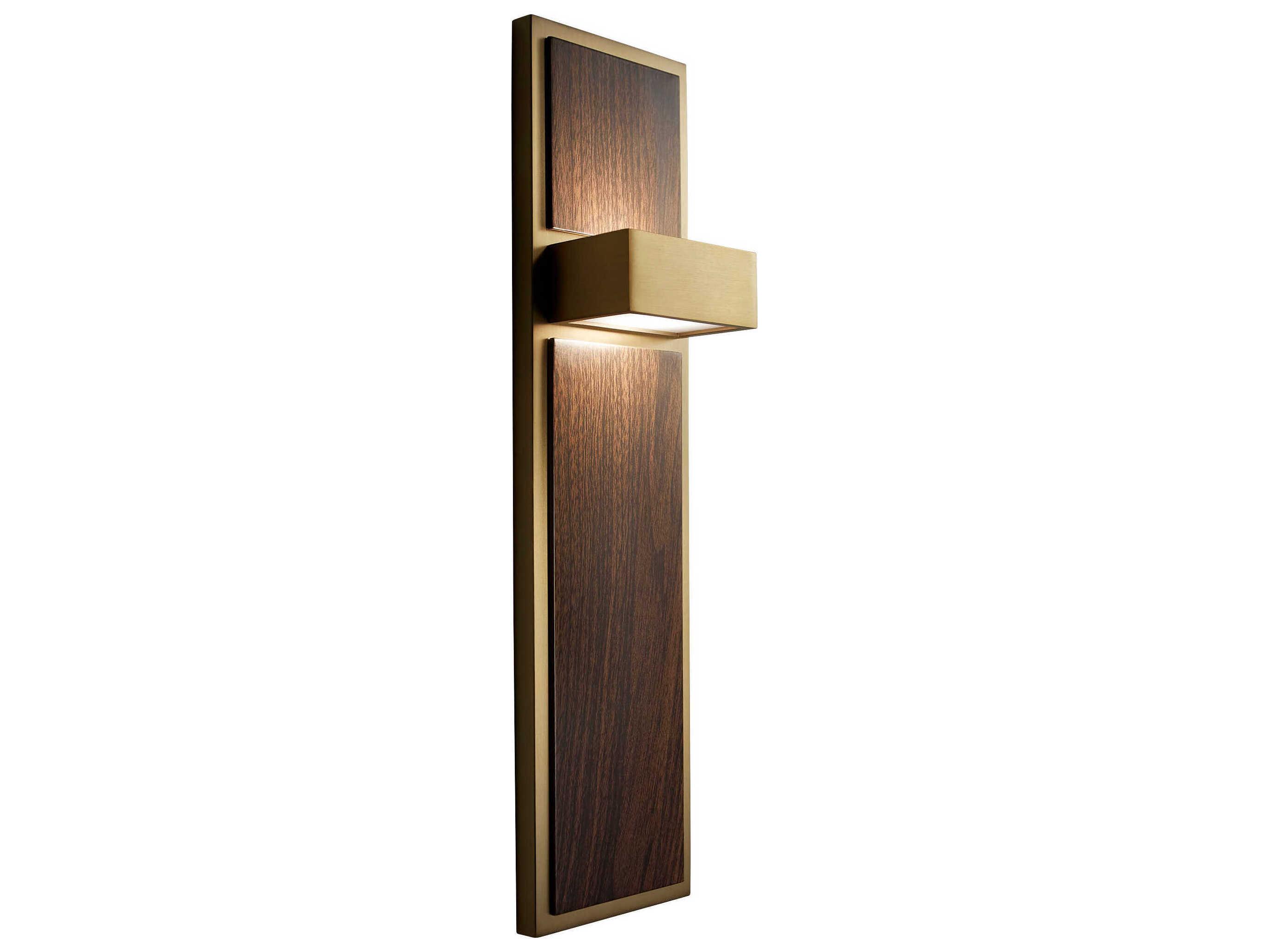 Oxygen by Quorum Guapo 2-Light Walnut Brown Wall Sconce