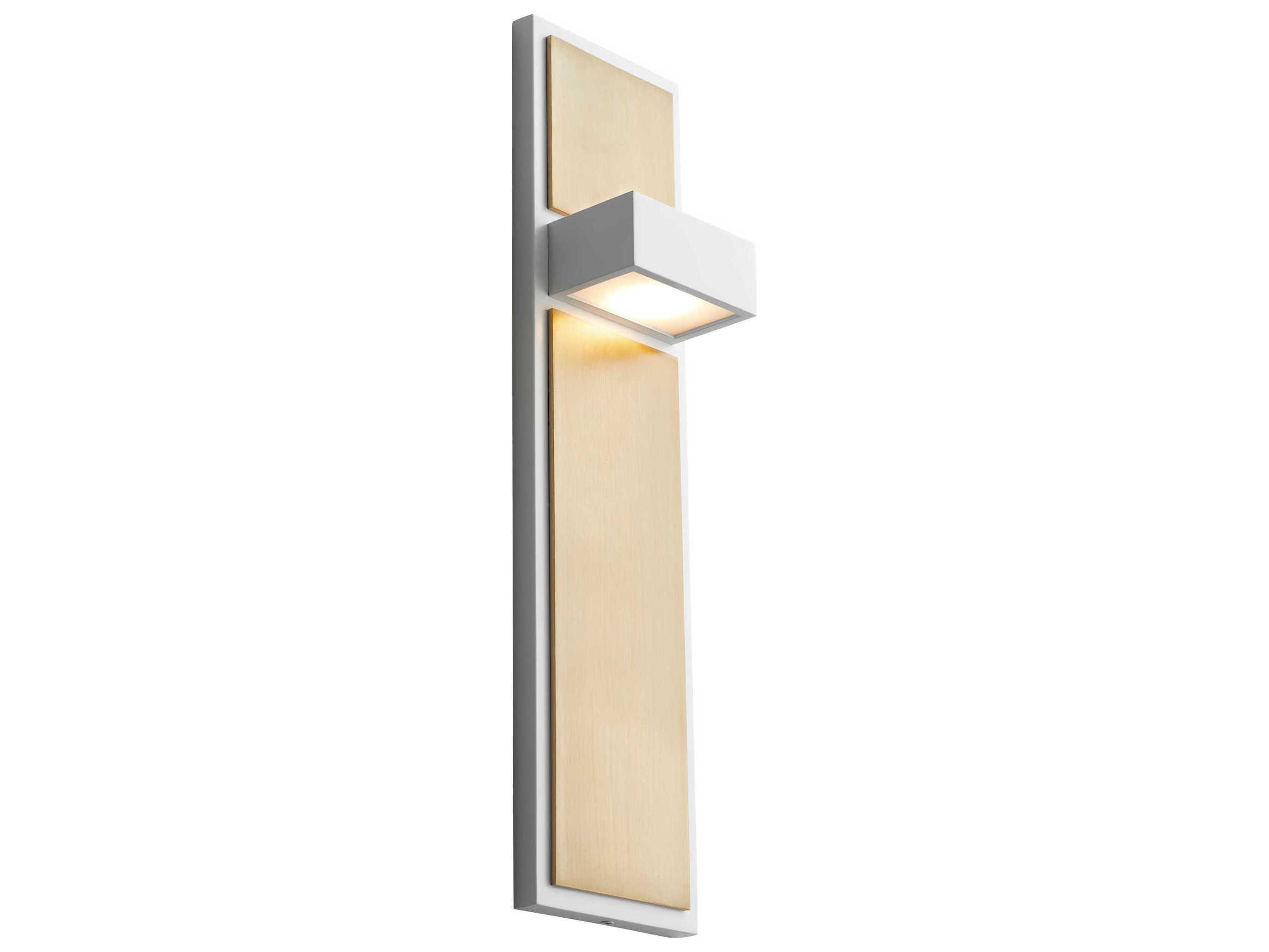 Oxygen by Quorum Guapo 2-Light Aged Brass Wall Sconce