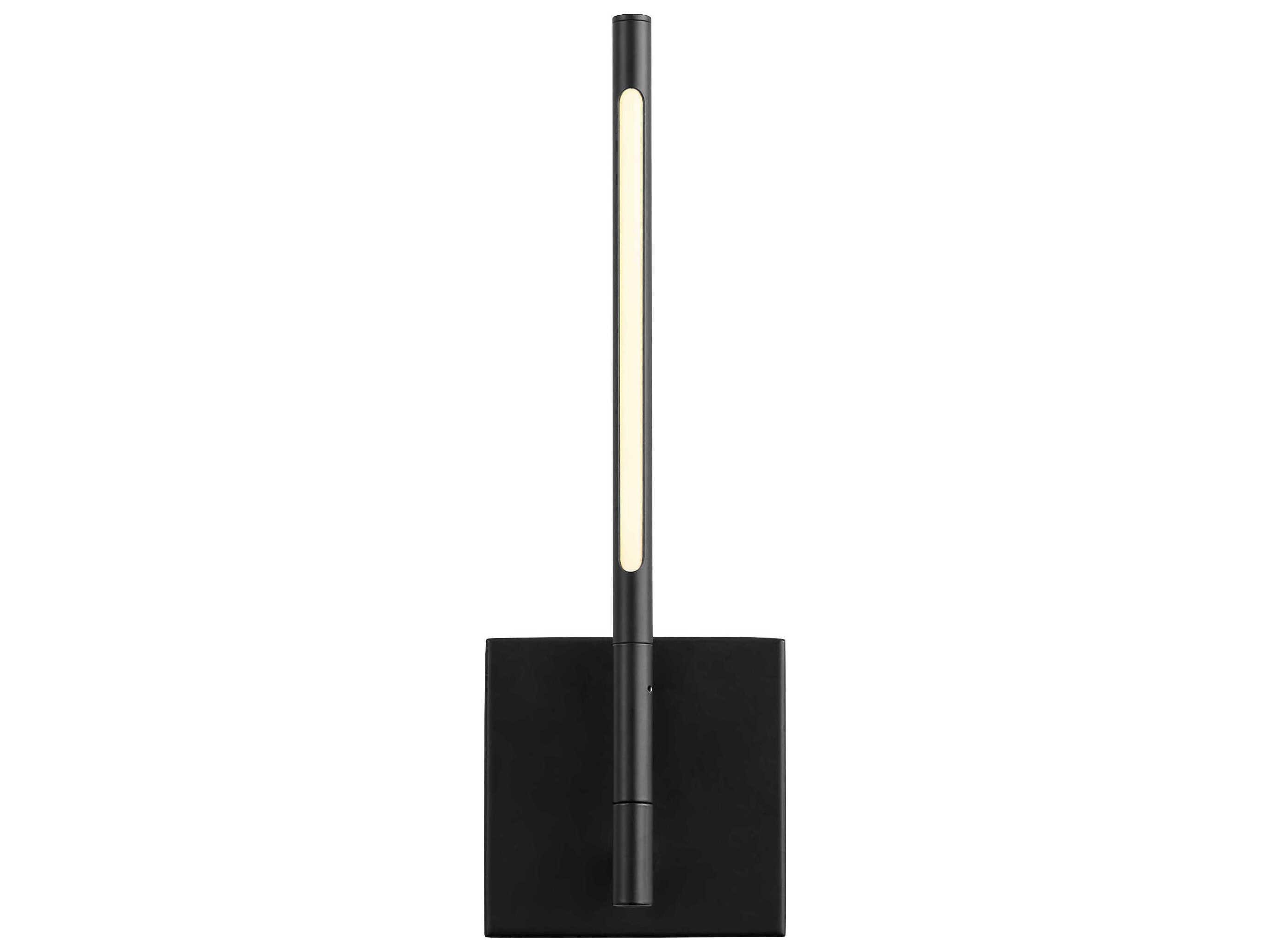 Oxygen by Quorum Palillos 1-Light Black Wall Sconce