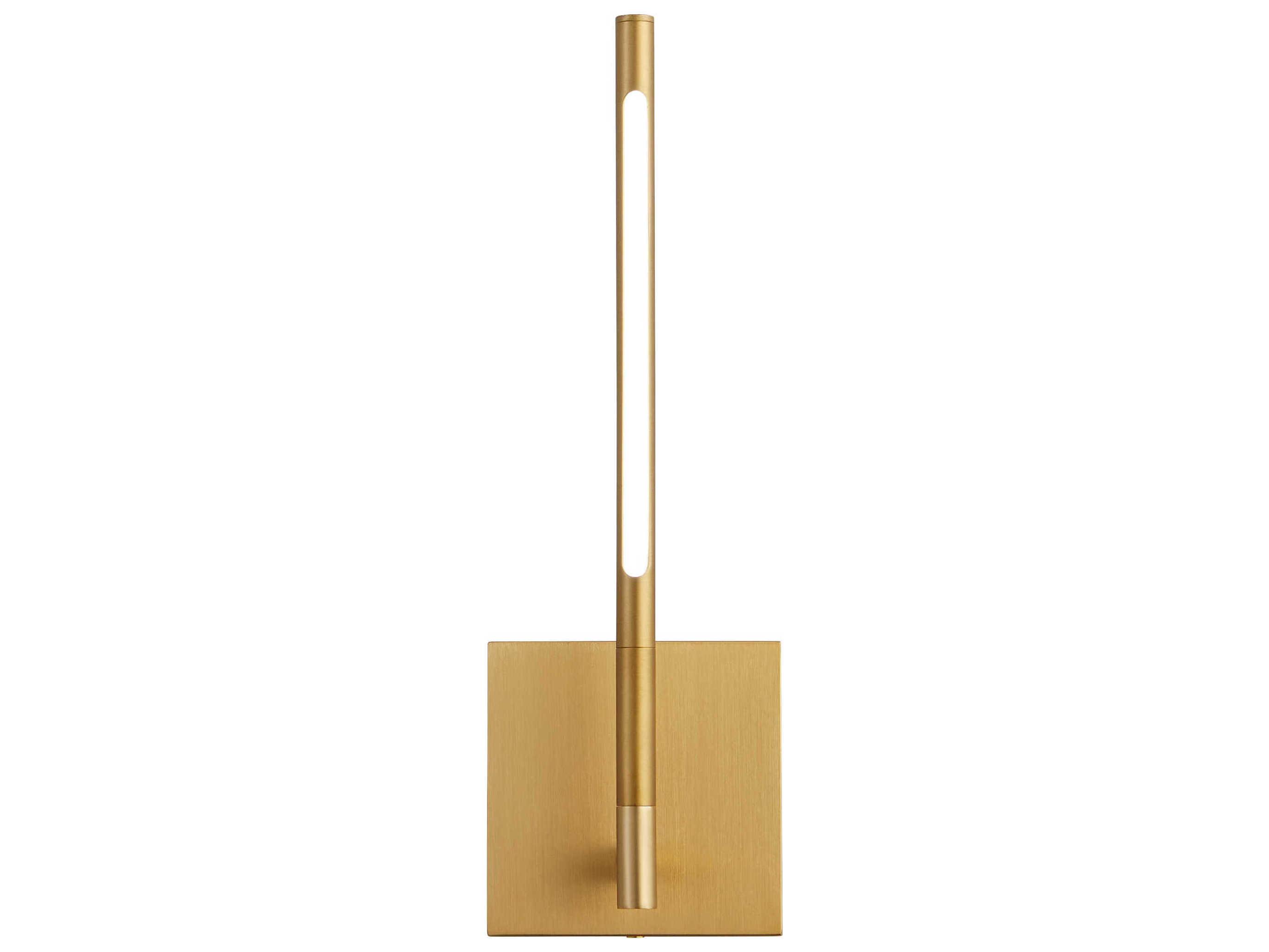 Oxygen by Quorum Palillos 1-Light Aged Brass Wall Sconce