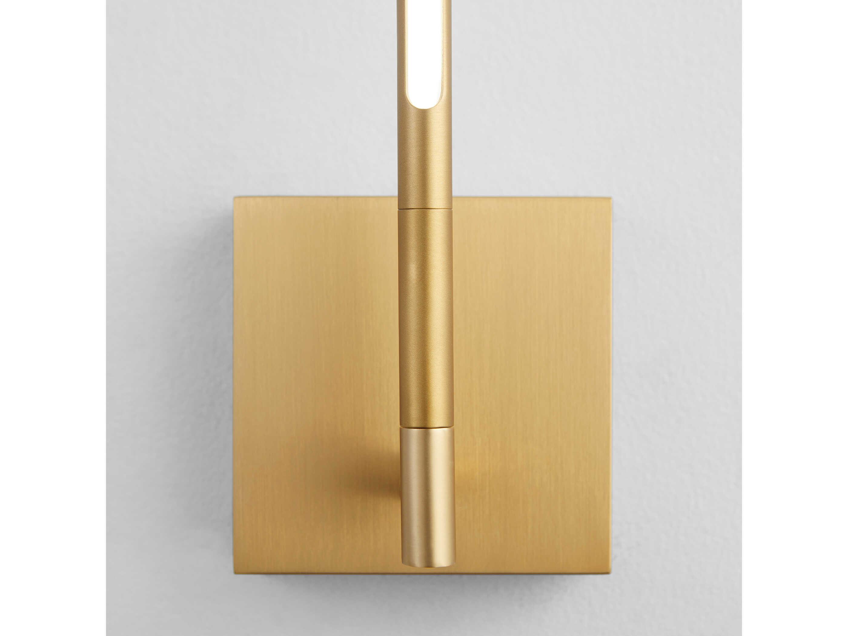 Oxygen by Quorum Palillos 1-Light Aged Brass Wall Sconce