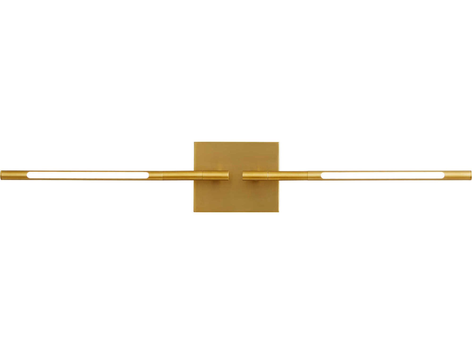 Oxygen by Quorum Palillos 2-Light Aged Brass Wall Sconce