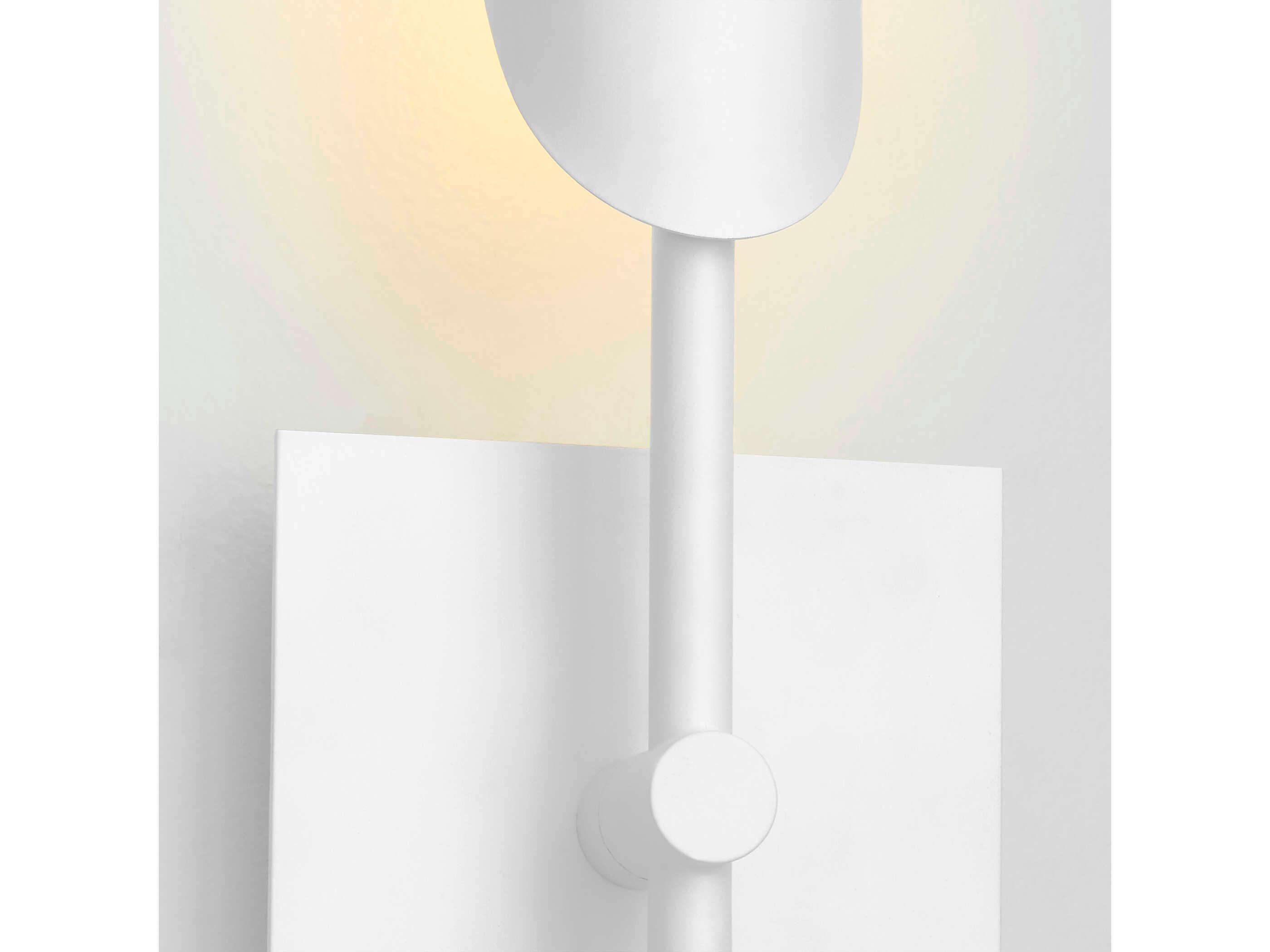 Oxygen by Quorum Pivot 1-Light White Aged Brass Wall Sconce