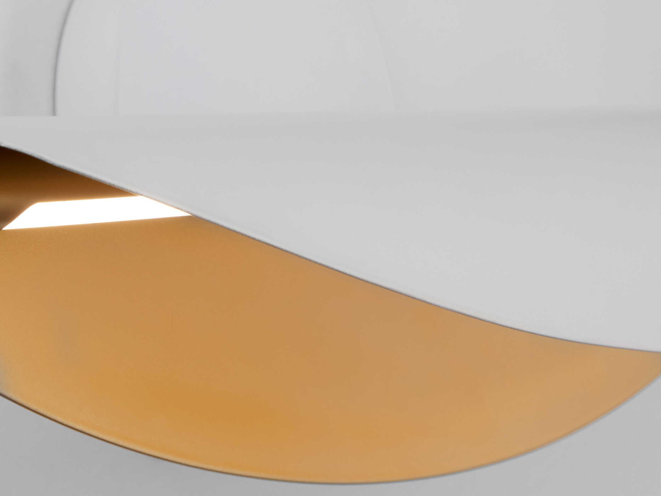 Oxygen by Quorum Pivot 1-Light White Aged Brass Wall Sconce