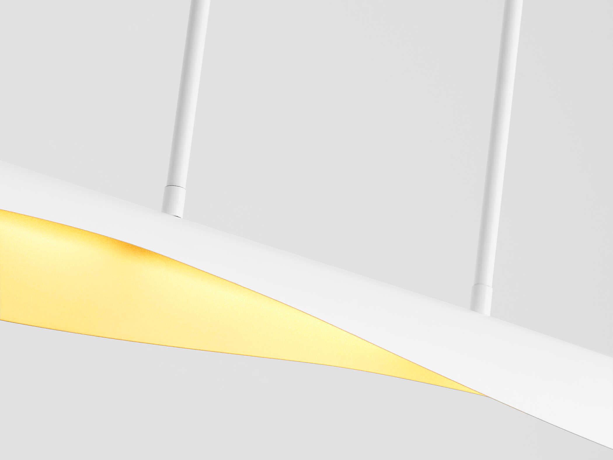 Oxygen by Quorum Pivot 1-Light White Aged Brass Linear Island Pendant