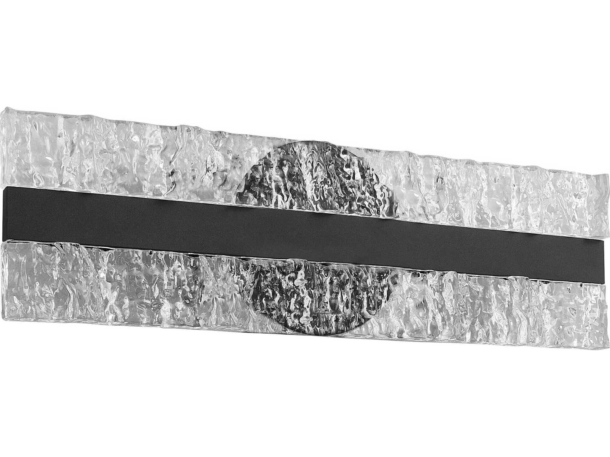 Oxygen by Quorum Landon 1-Light Black Wall Sconce