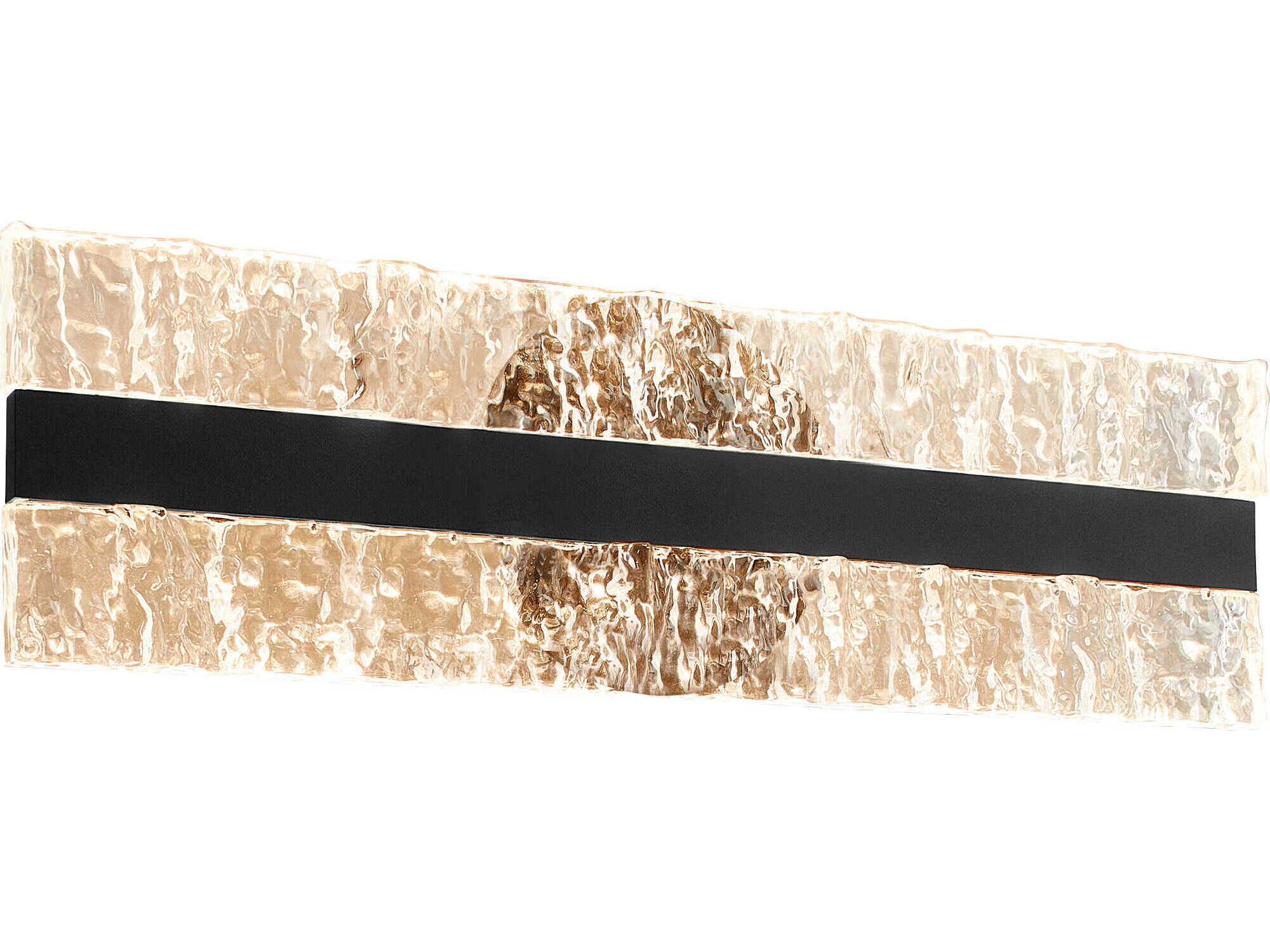 Oxygen by Quorum Landon 1-Light Black Wall Sconce