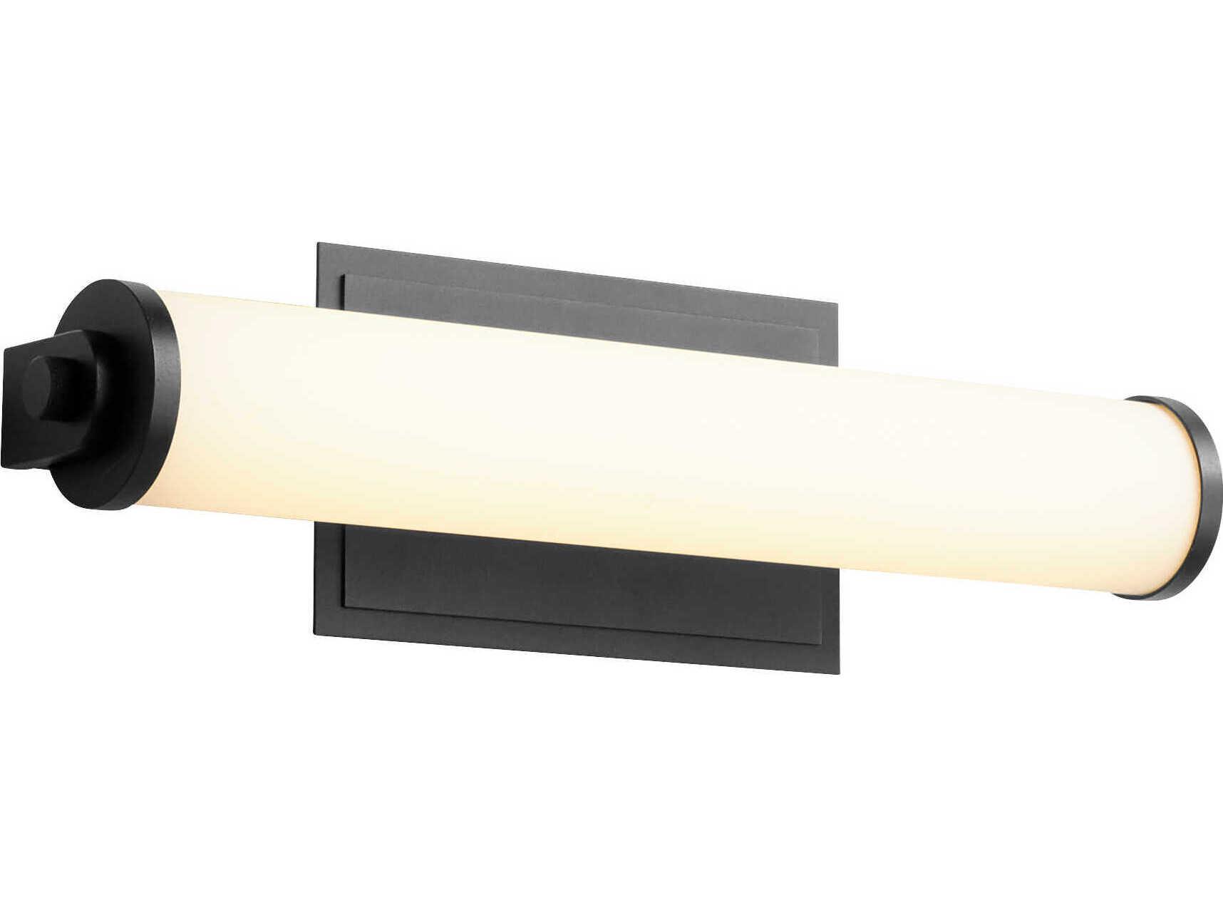 Oxygen by Quorum Tempus 1-Light Black Vanity Light