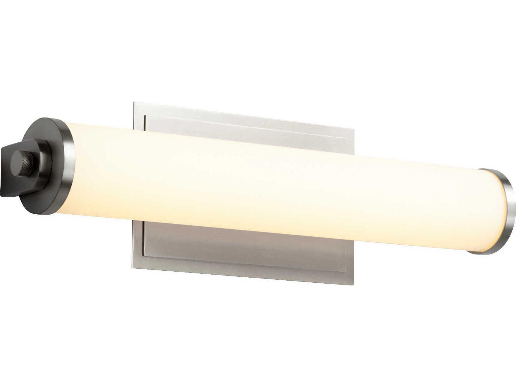 Oxygen by Quorum Tempus 1-Light Satin Nickel Vanity Light