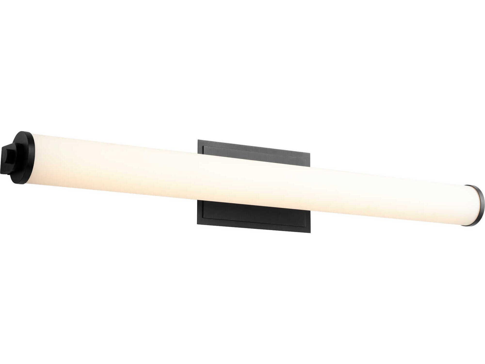Oxygen by Quorum Tempus 2-Light Black Vanity Light