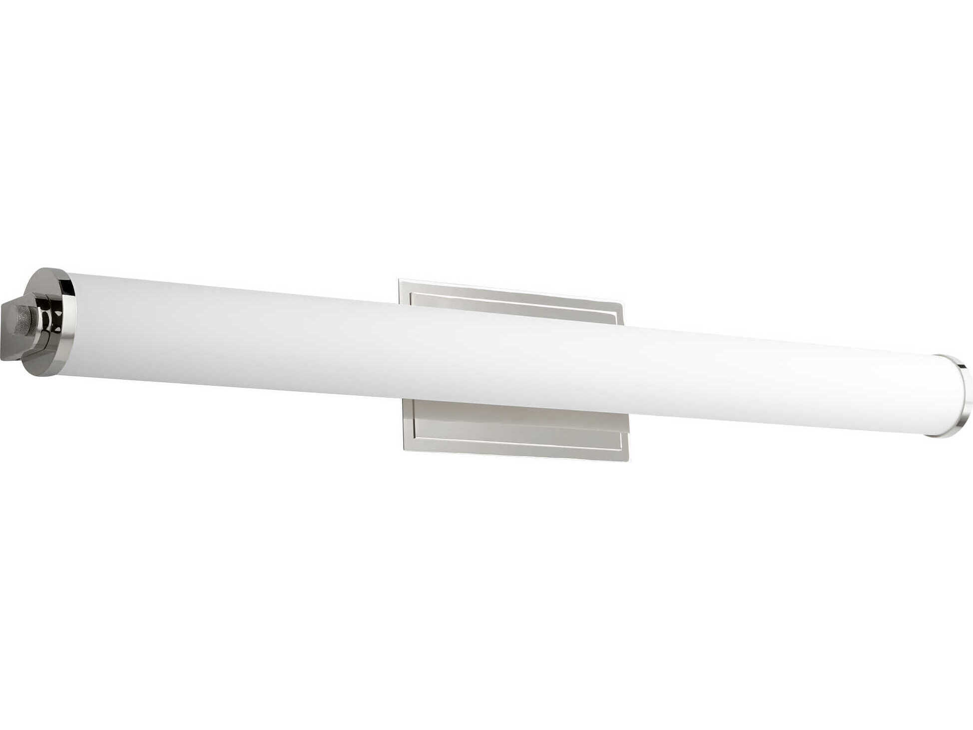Oxygen by Quorum Tempus 2-Light Polished Nickel Vanity Light