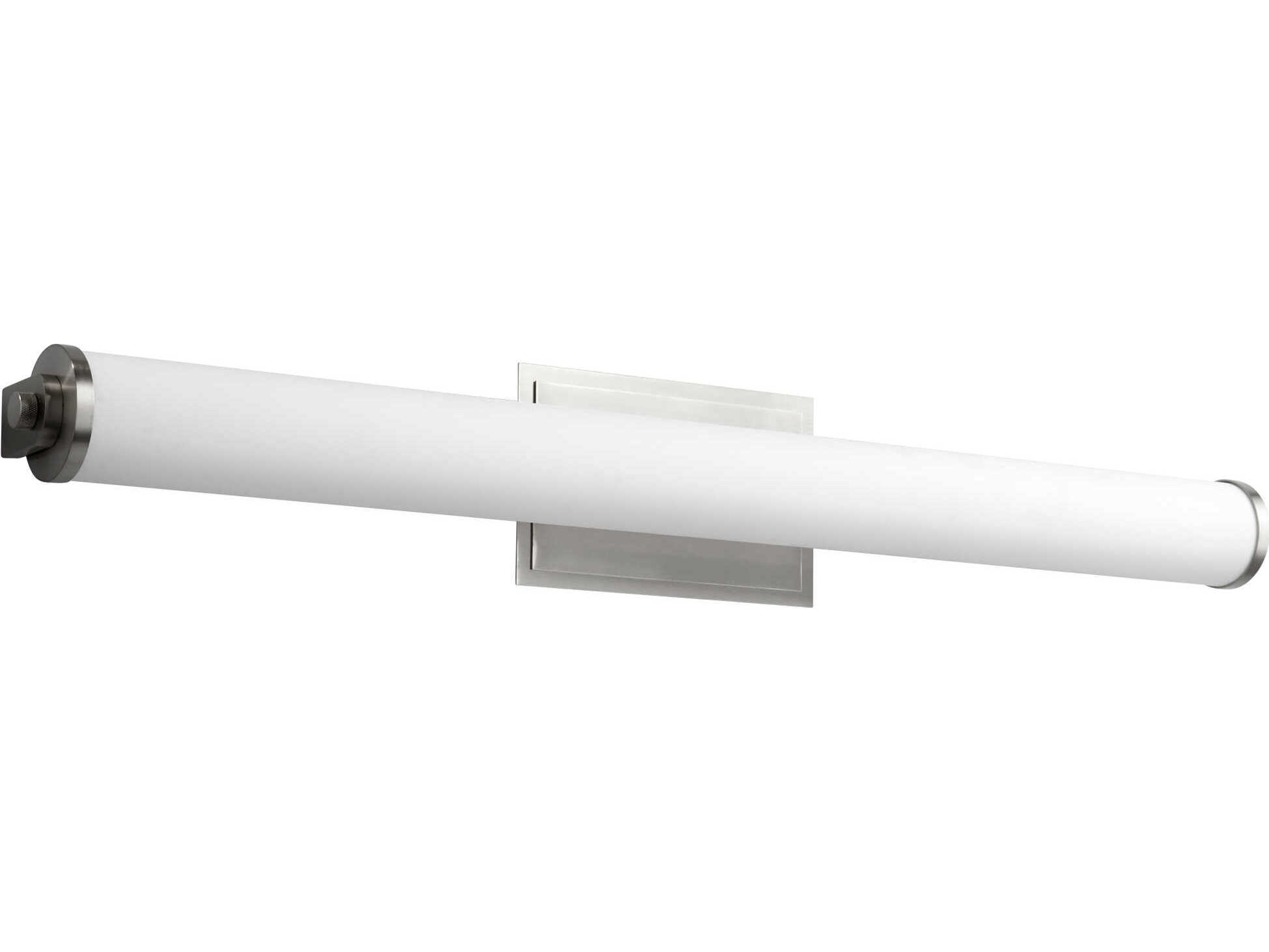 Oxygen by Quorum Tempus 2-Light Satin Nickel Vanity Light