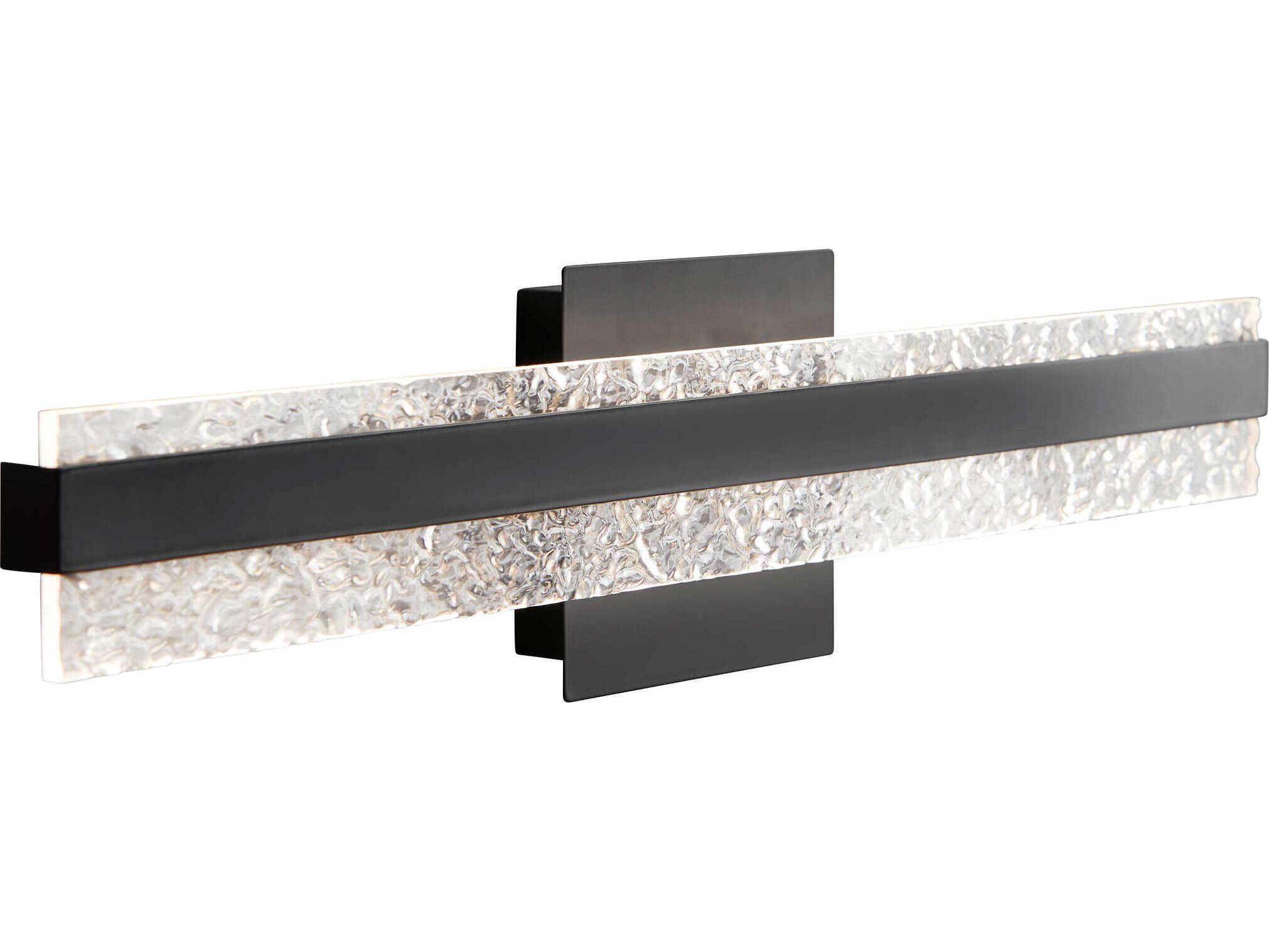 Oxygen by Quorum Antares 1-Light Black Vanity Light