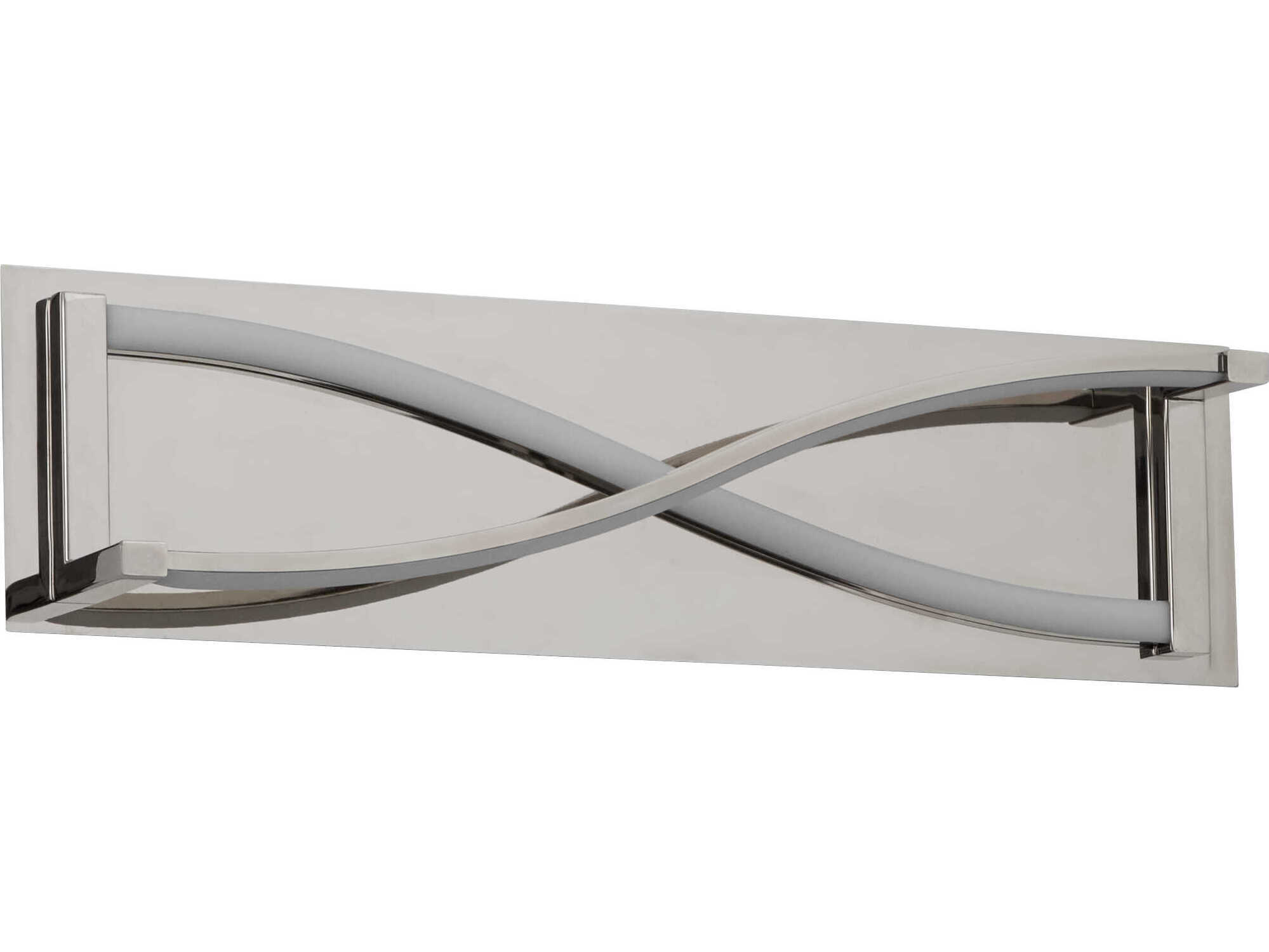 Oxygen by Quorum Hyperion 2-Light Polished Nickel Vanity Light