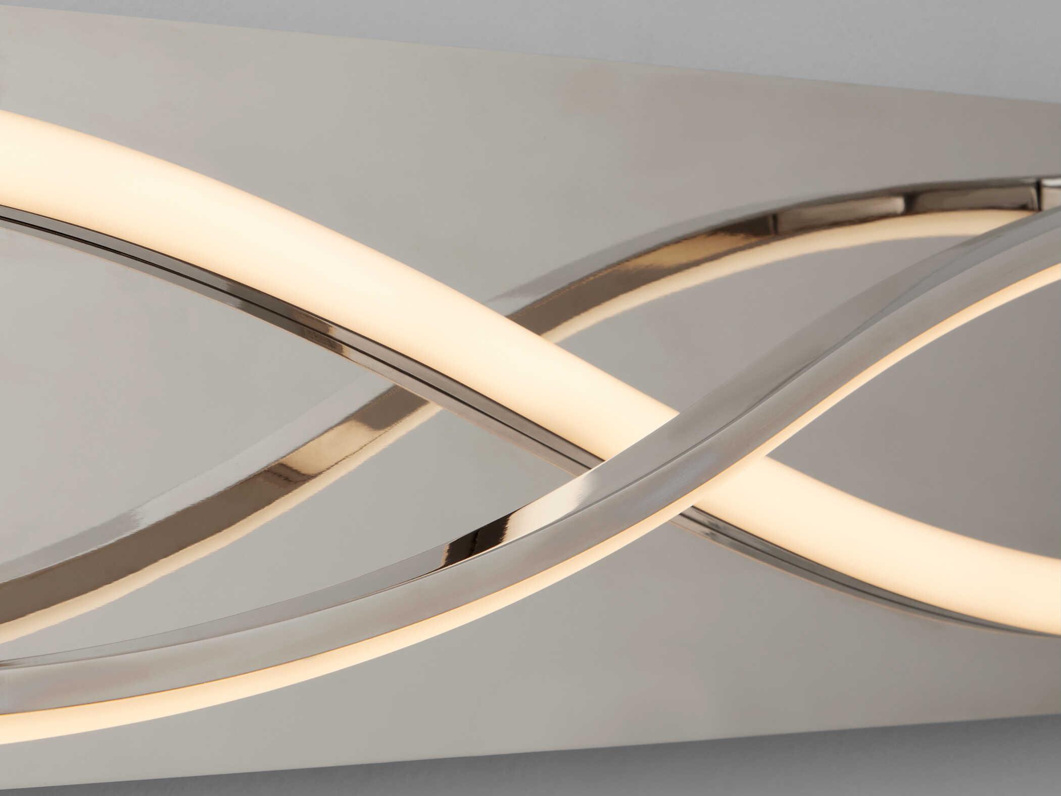 Oxygen by Quorum Hyperion 2-Light Polished Nickel Vanity Light