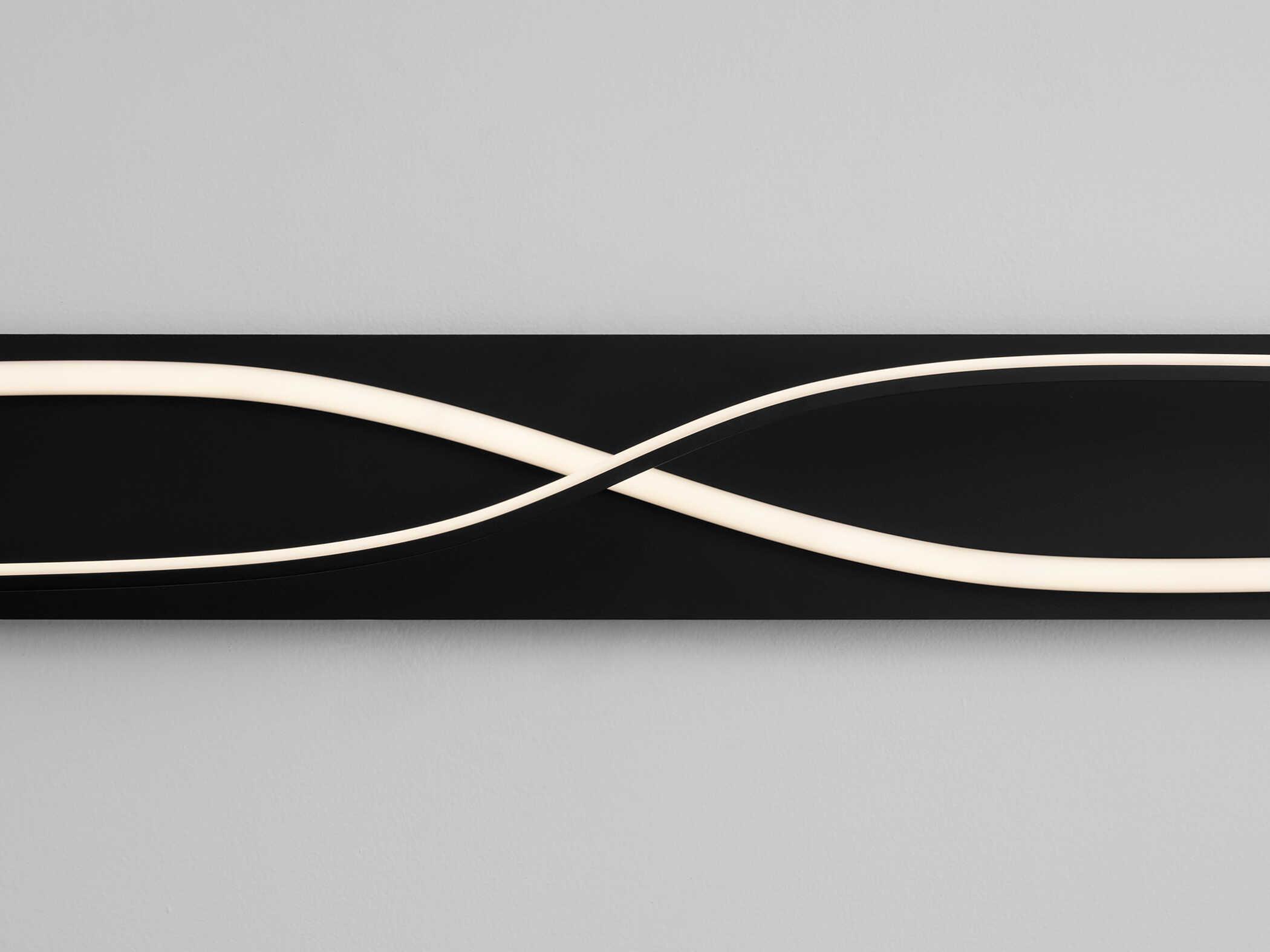 Oxygen by Quorum Hyperion 2-Light Black Vanity Light