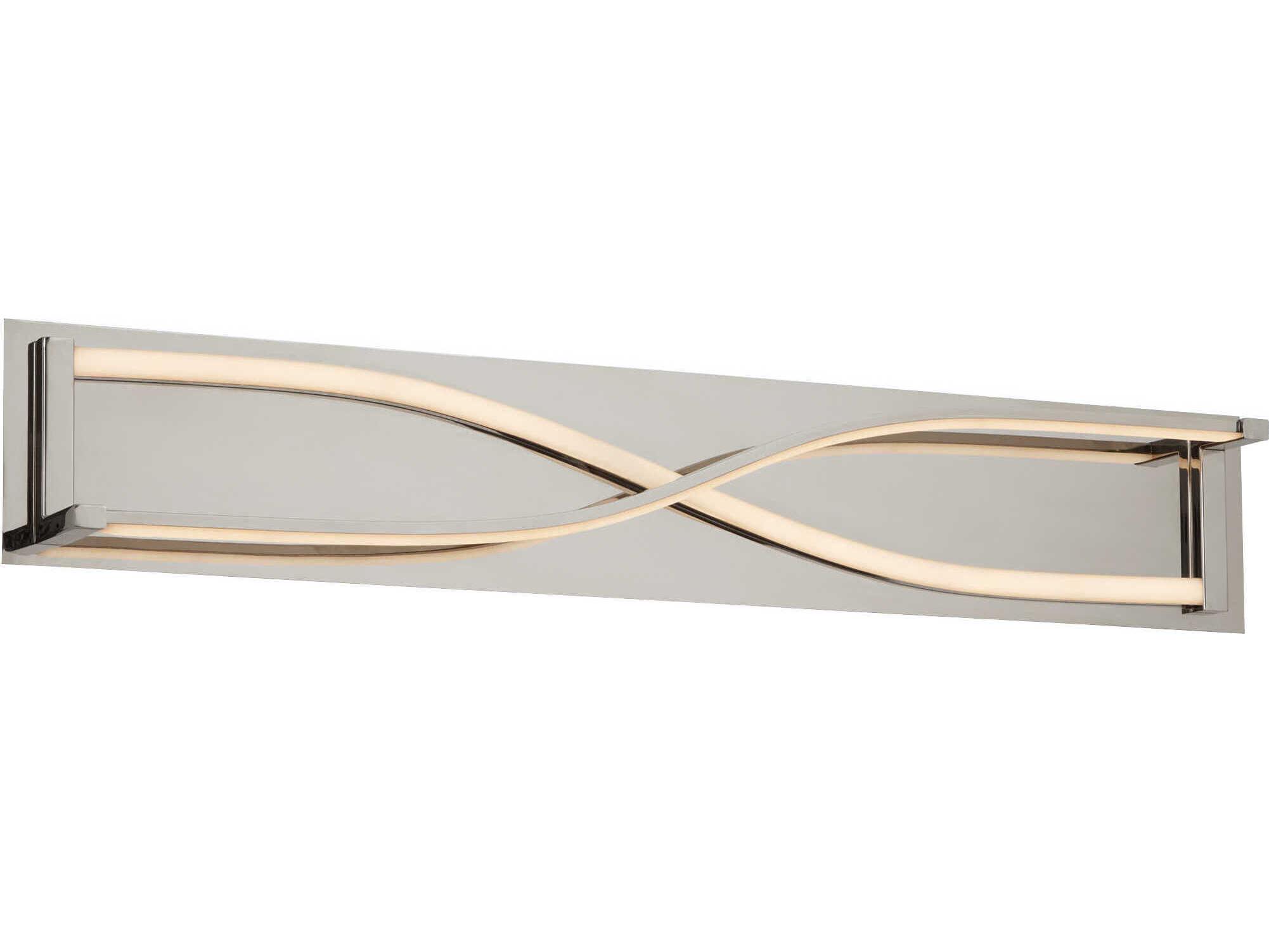 Oxygen by Quorum Hyperion 2-Light Polished Nickel Vanity Light