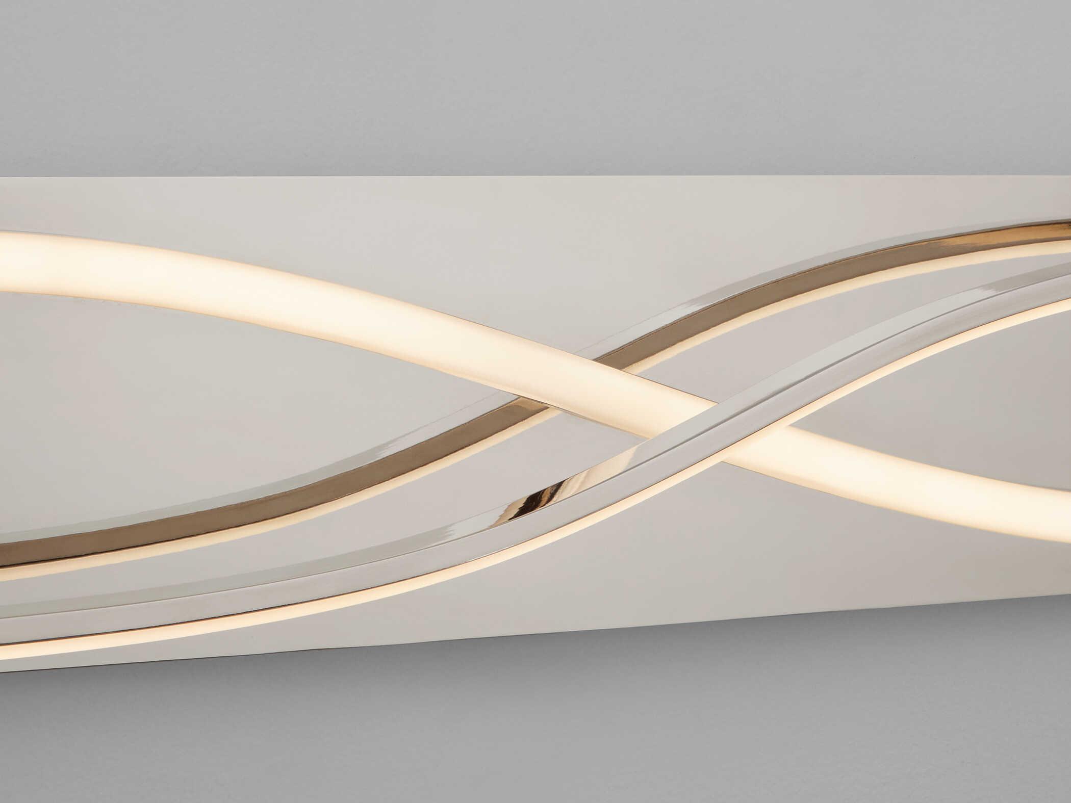 Oxygen by Quorum Hyperion 2-Light Polished Nickel Vanity Light