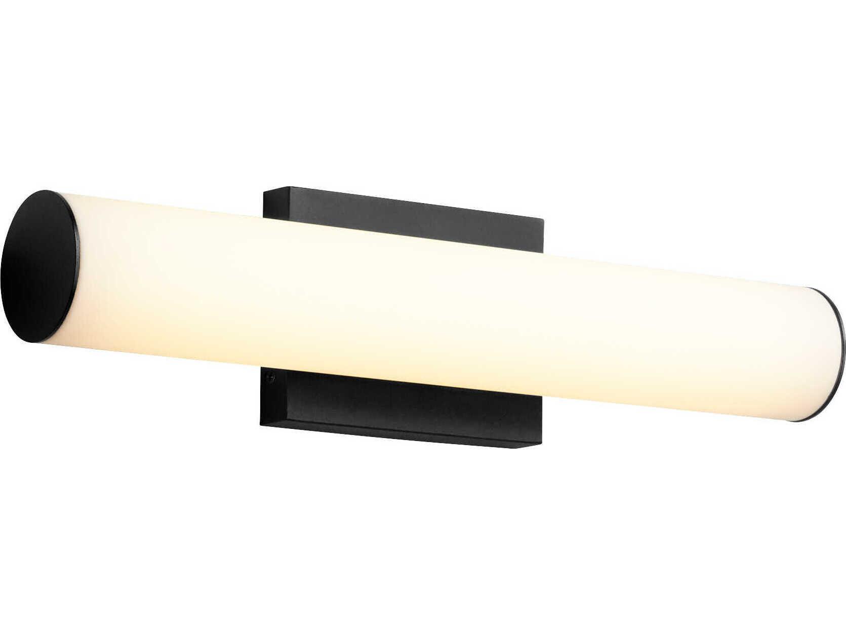 Oxygen by Quorum Fugit 1-Light Black Vanity Light
