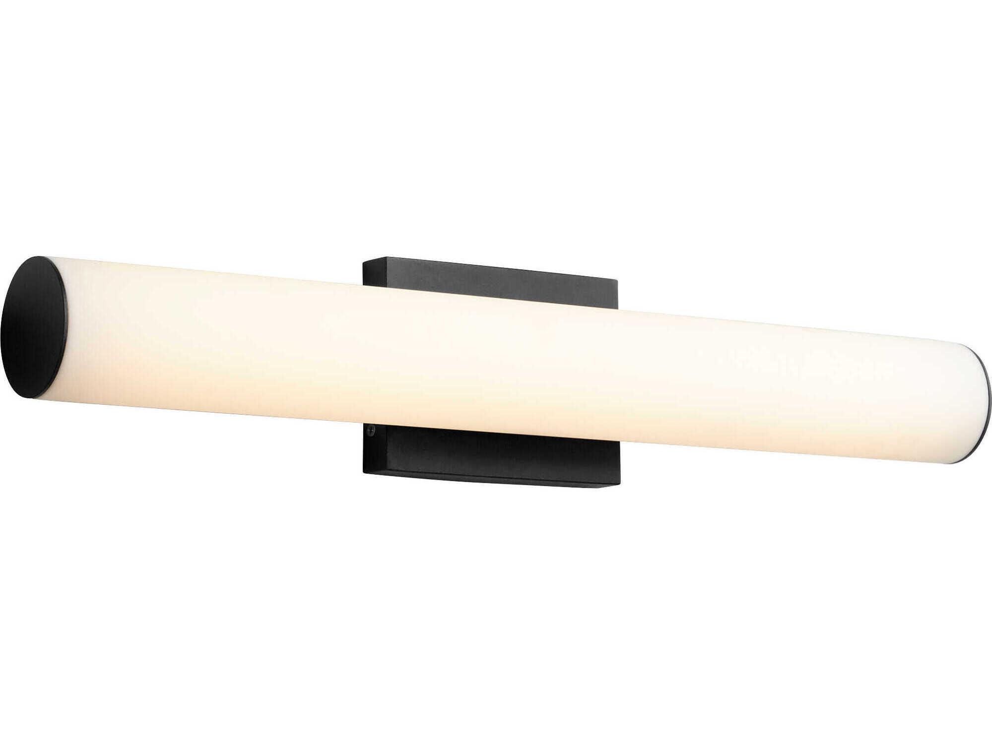 Oxygen by Quorum Fugit 2-Light Black Vanity Light