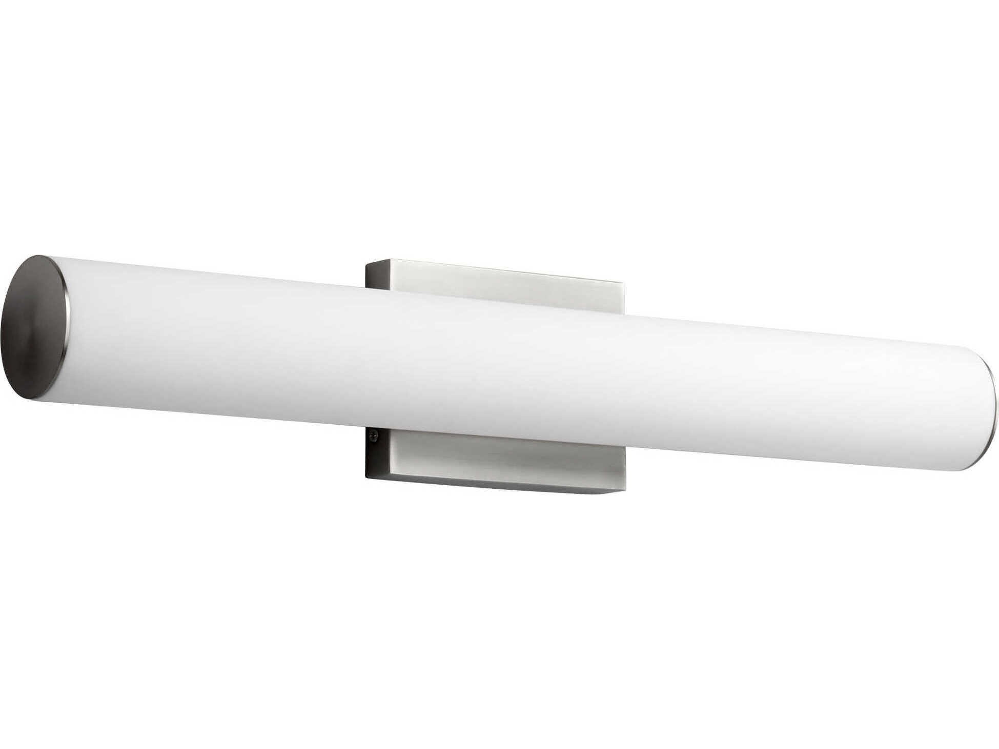 Oxygen by Quorum Fugit 2-Light Satin Nickel Vanity Light