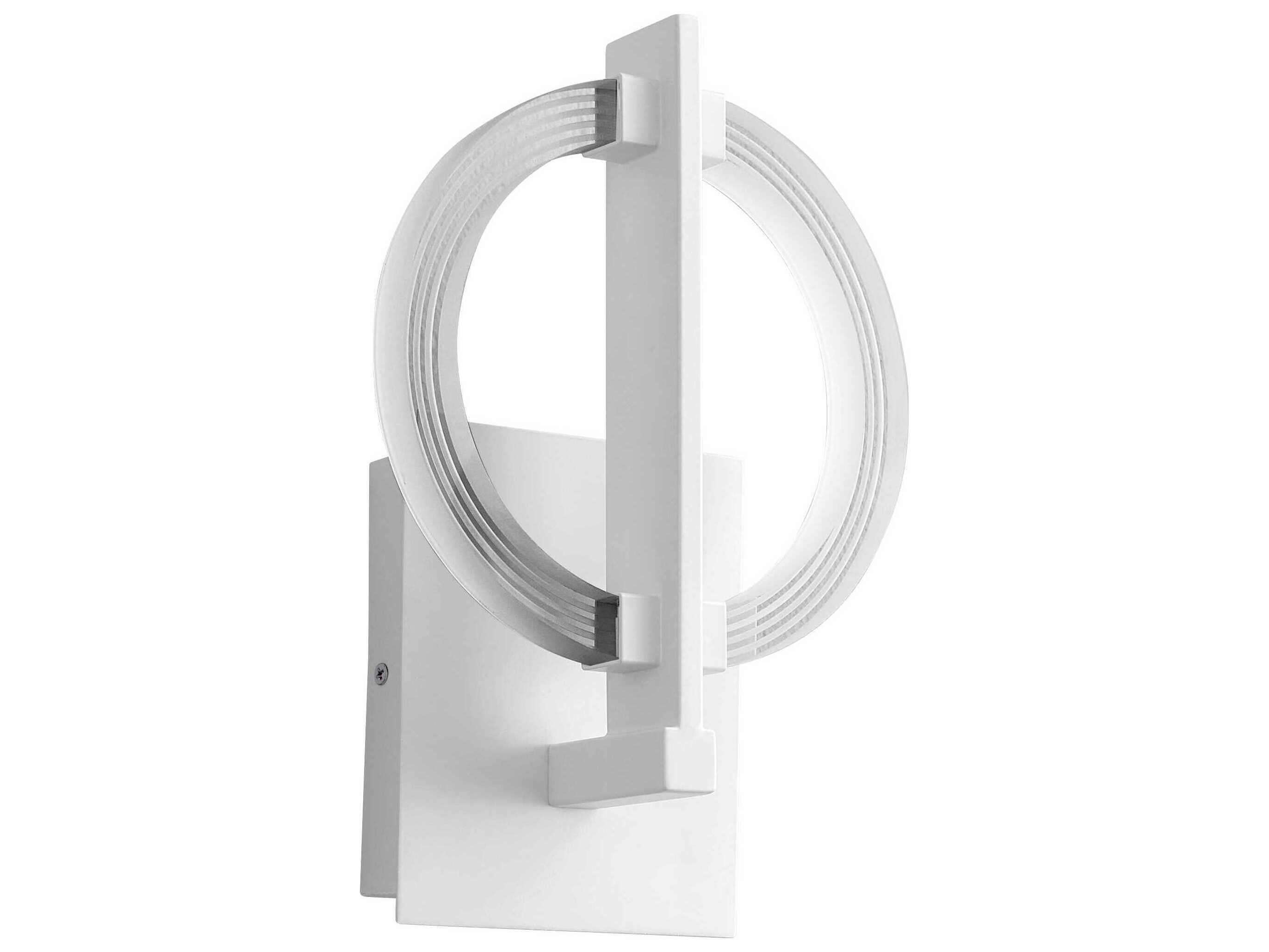 Oxygen by Quorum Arena 1-Light White Wall Sconce