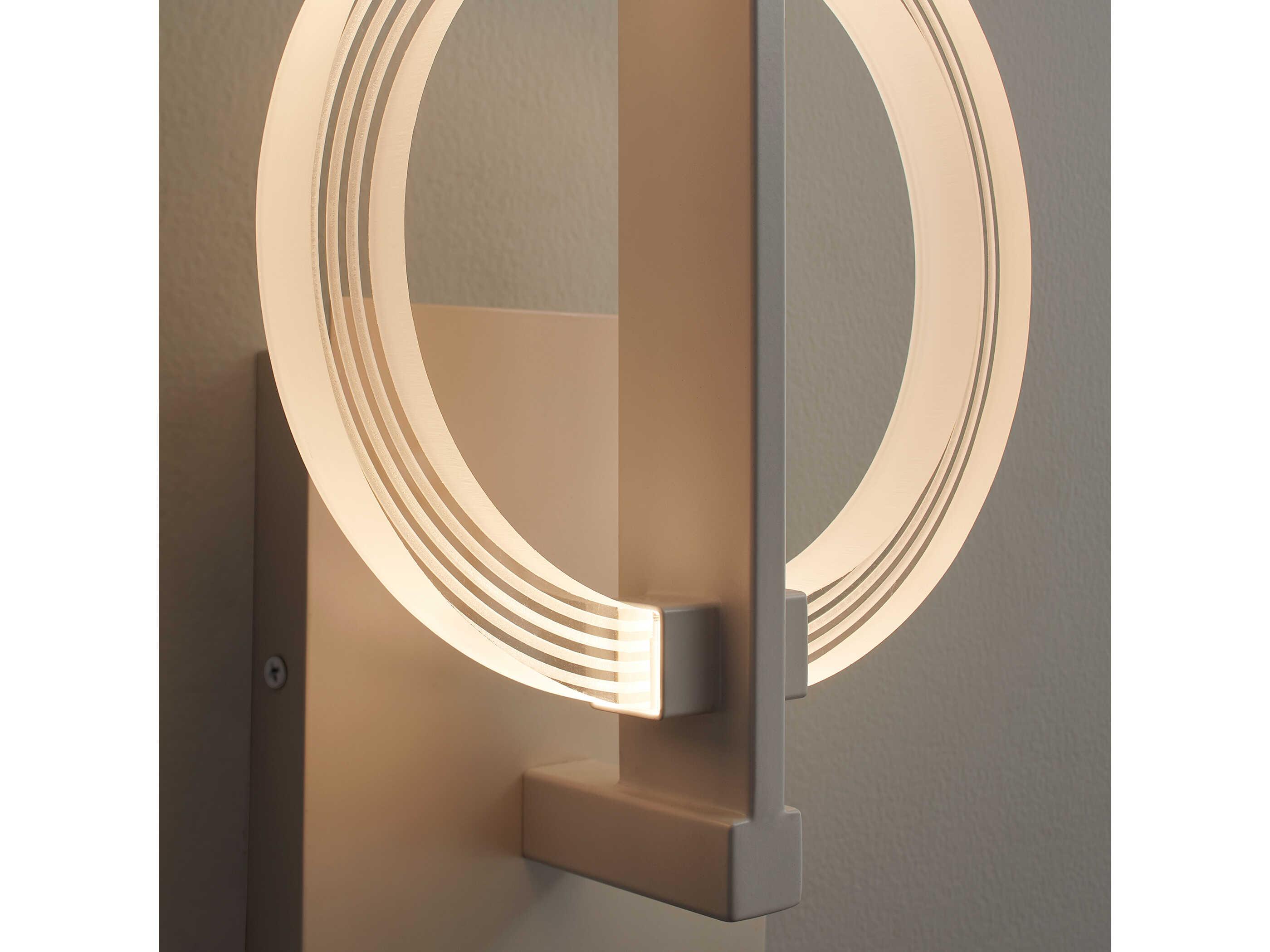 Oxygen by Quorum Arena 1-Light White Wall Sconce