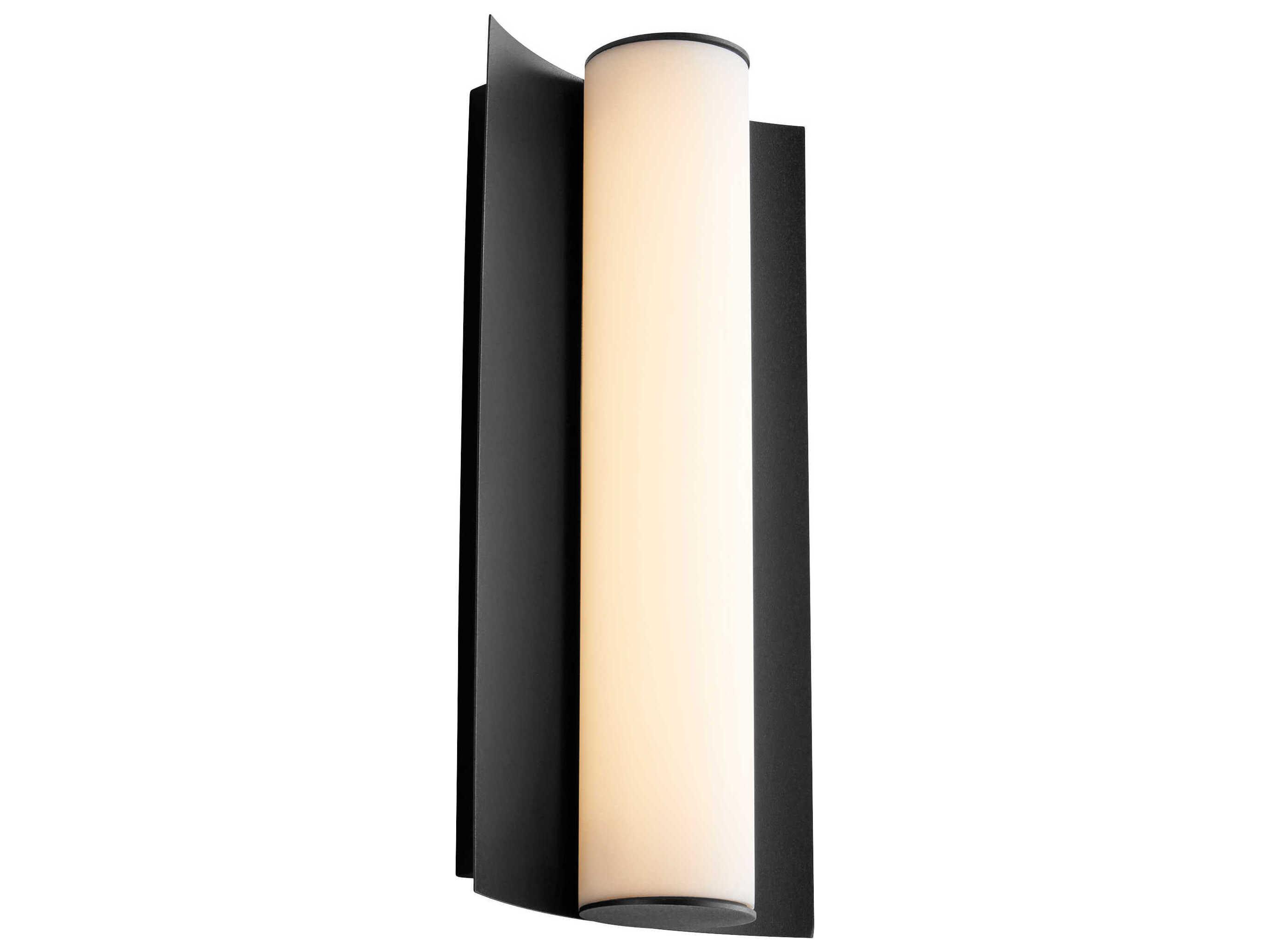 Oxygen by Quorum Wave 1-Light Black Wall Sconce