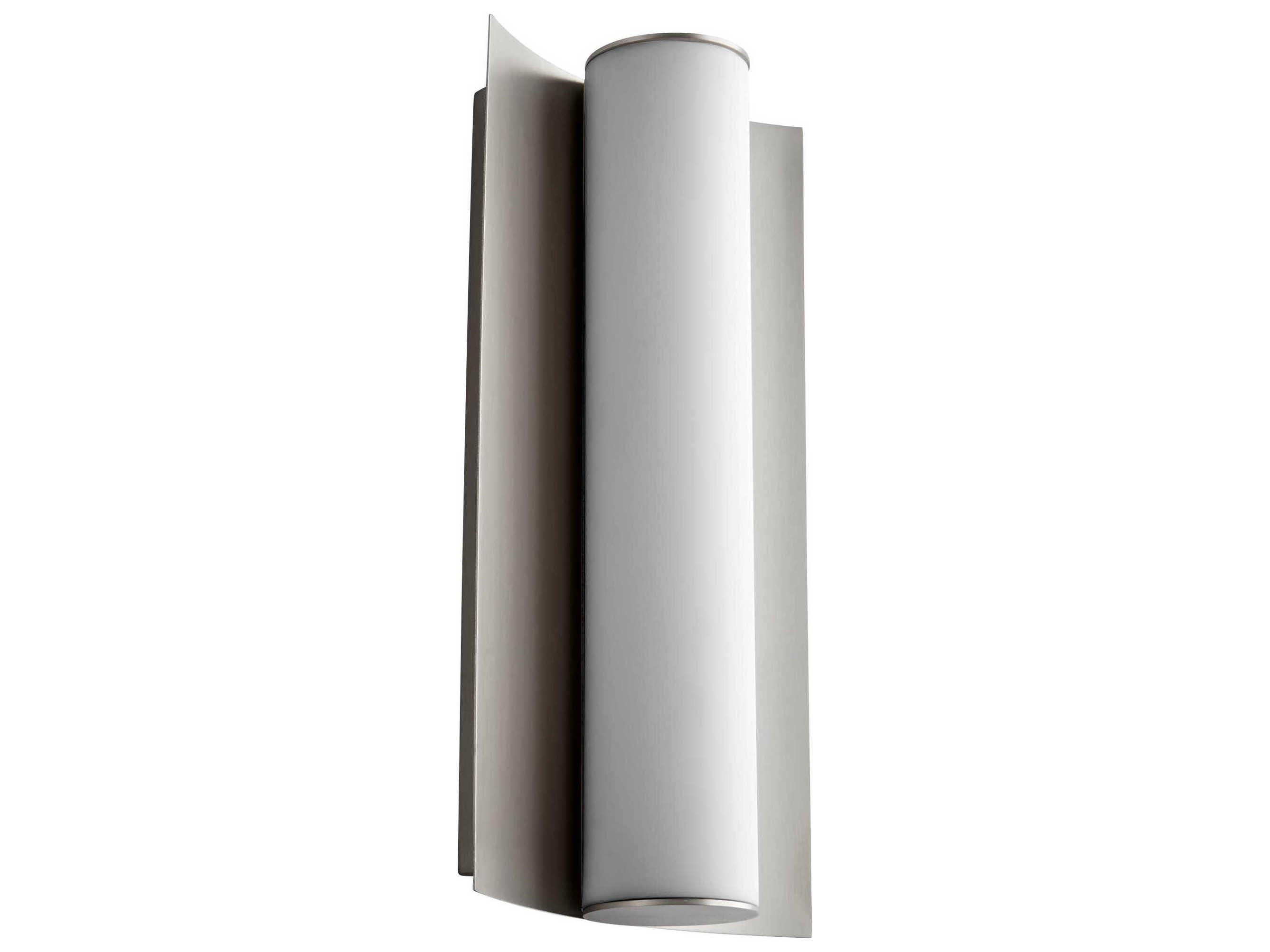 Oxygen by Quorum Wave 1-Light Satin Nickel Wall Sconce