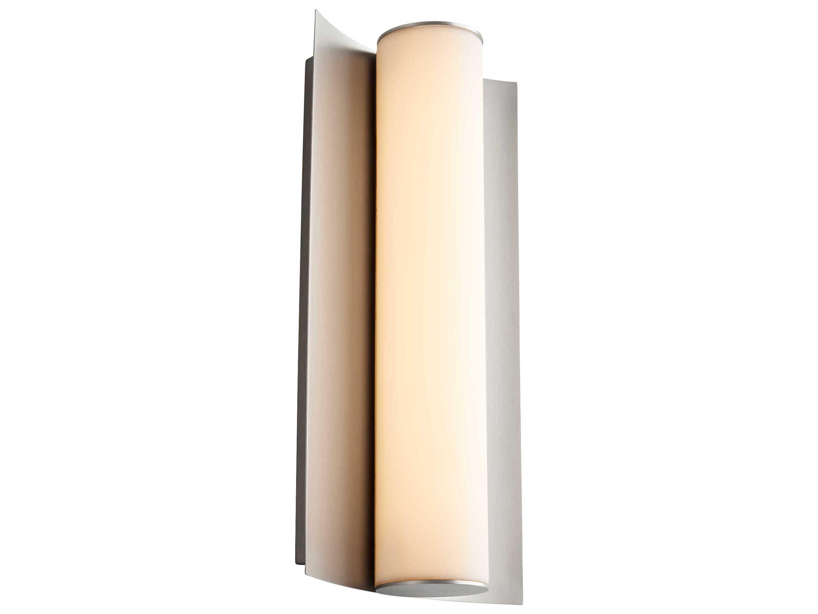 Oxygen by Quorum Wave 1-Light Satin Nickel Wall Sconce