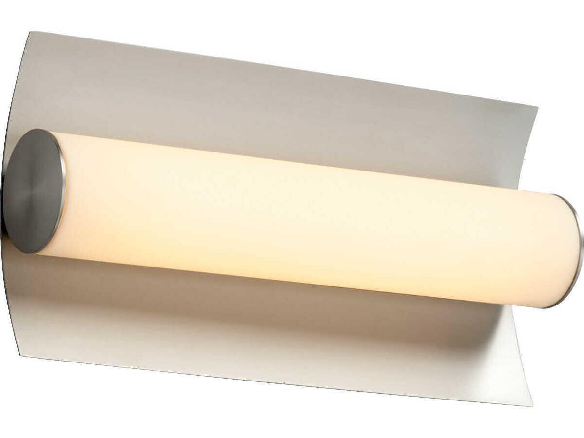 Oxygen by Quorum Wave 1-Light Satin Nickel Wall Sconce