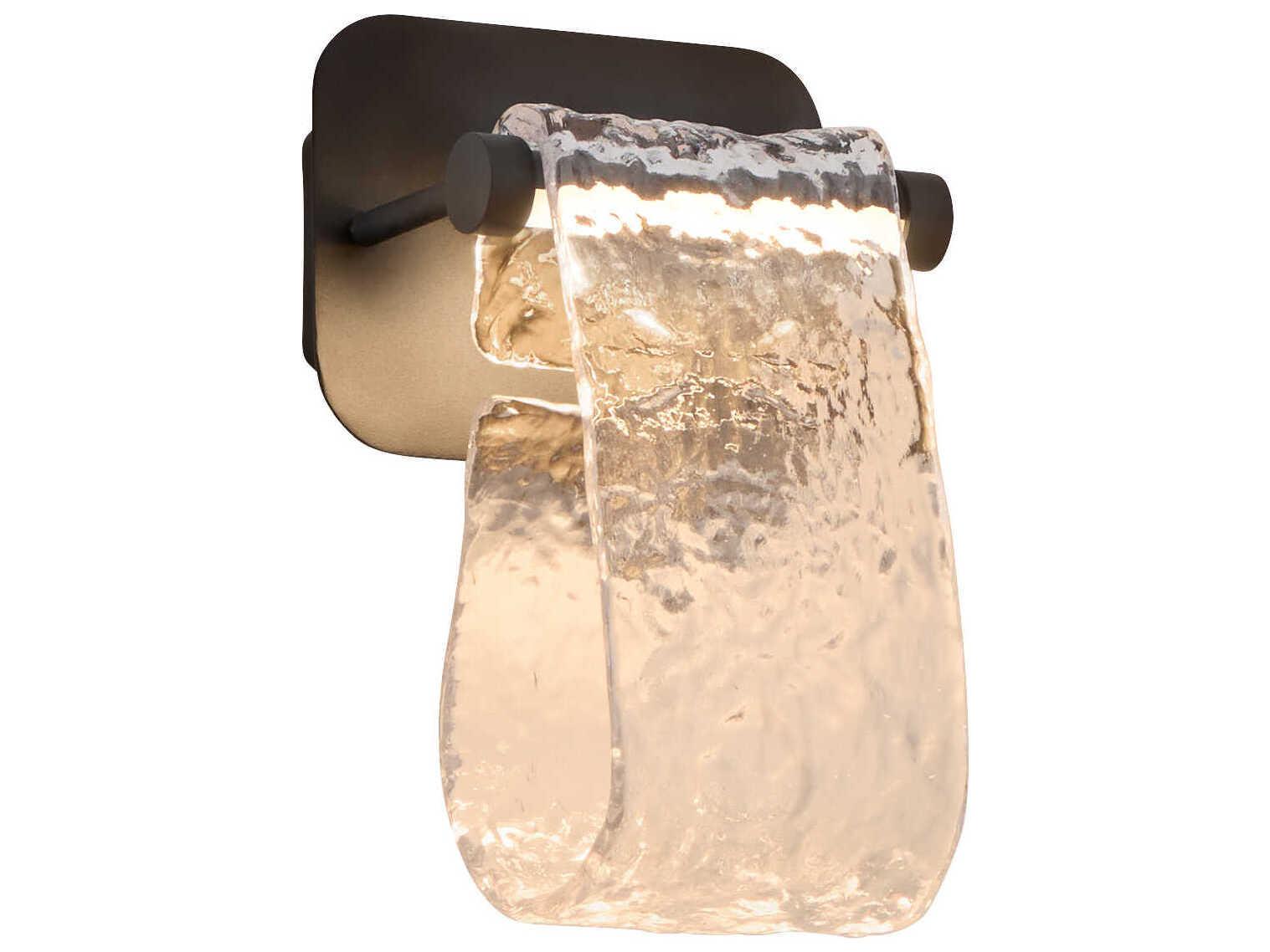 Oxygen by Quorum Veer 1-Light Black Wall Sconce