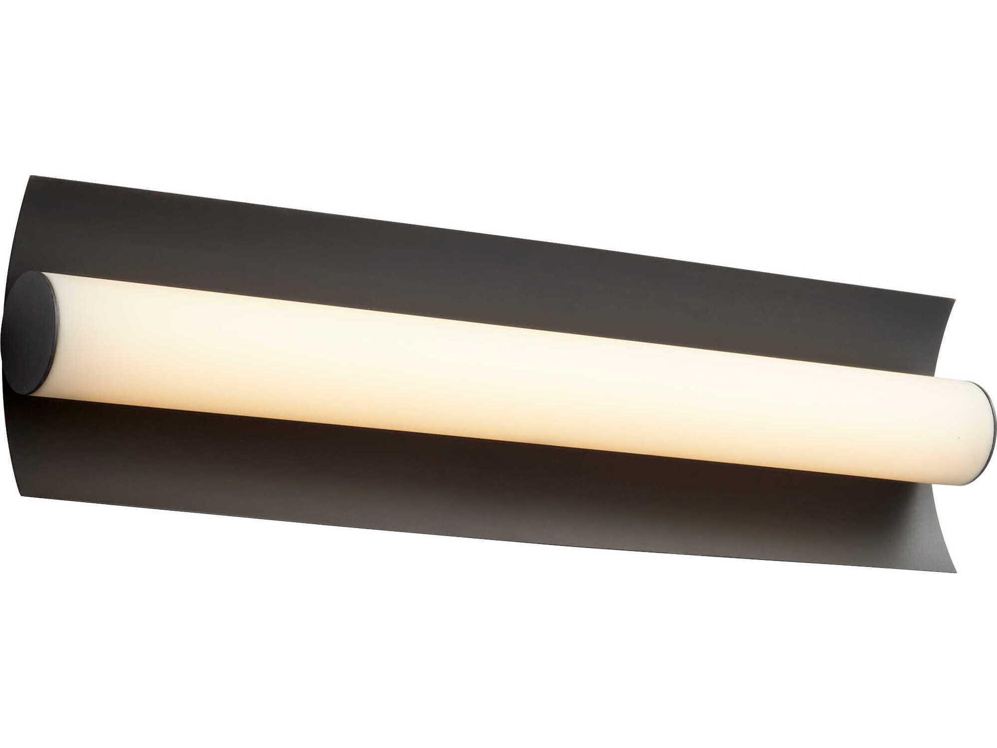 Oxygen by Quorum Wave 2-Light Black Vanity Light