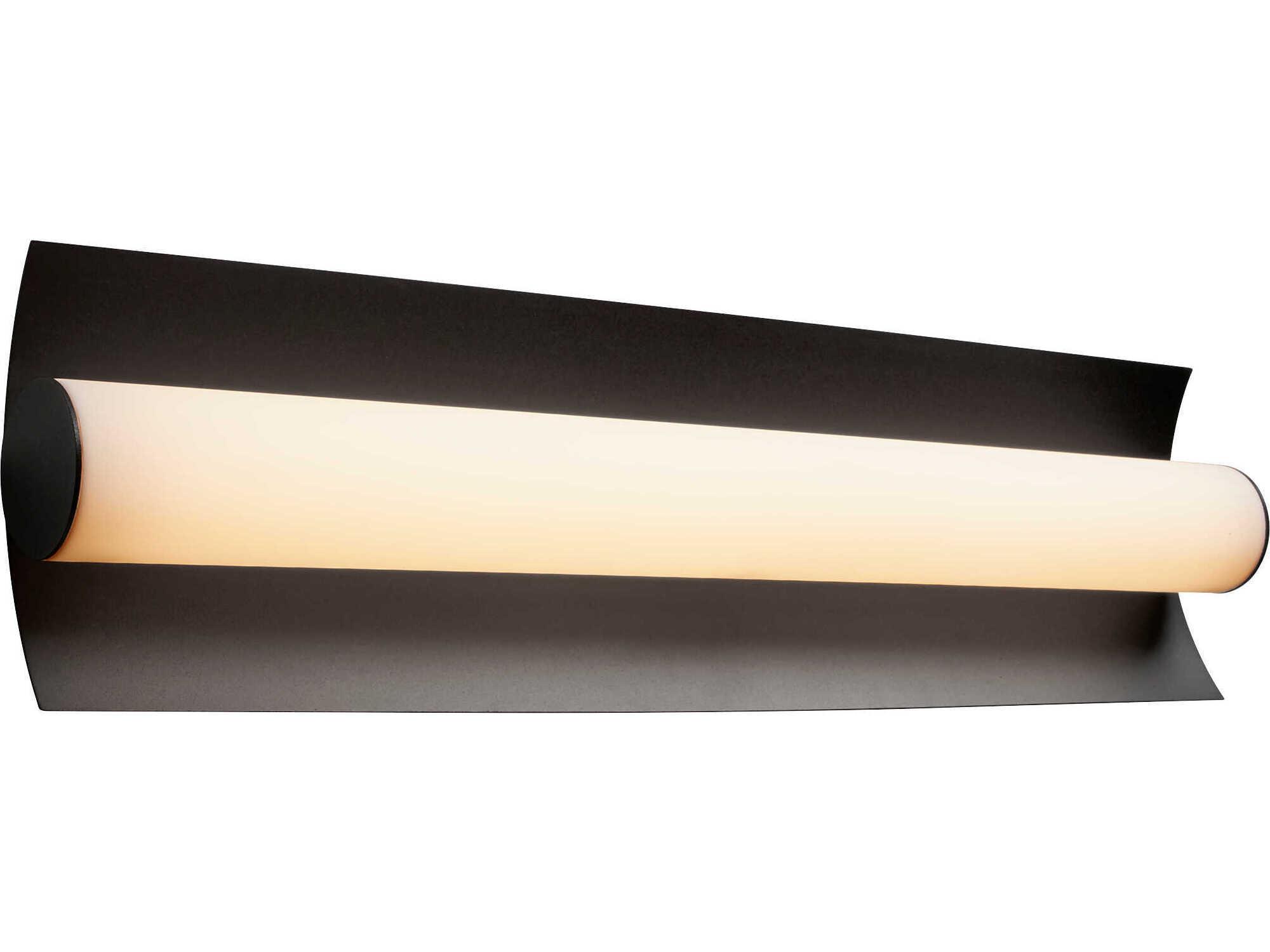 Oxygen by Quorum Wave 2-Light Black Vanity Light