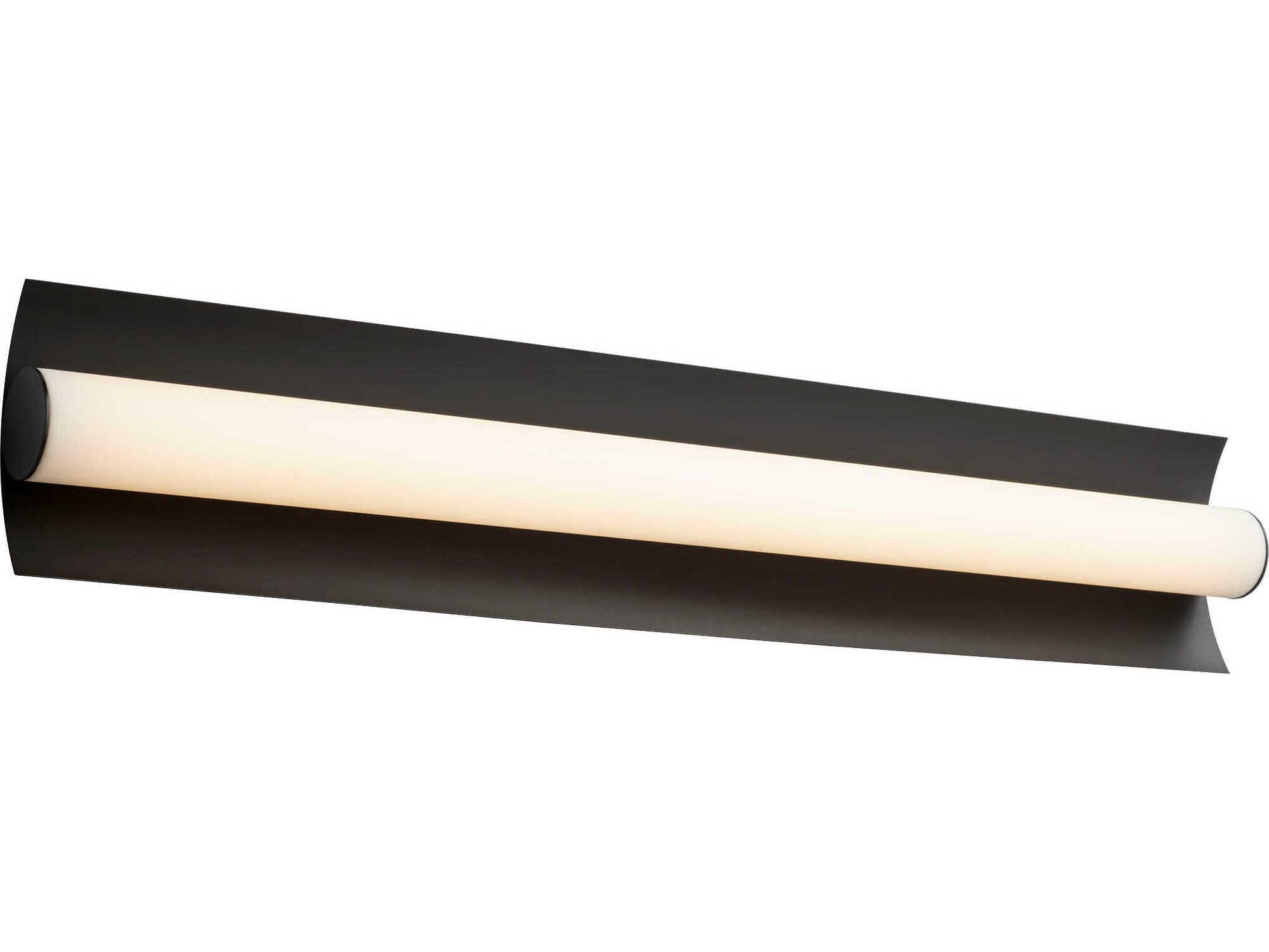 Oxygen by Quorum Wave 2-Light Black Vanity Light