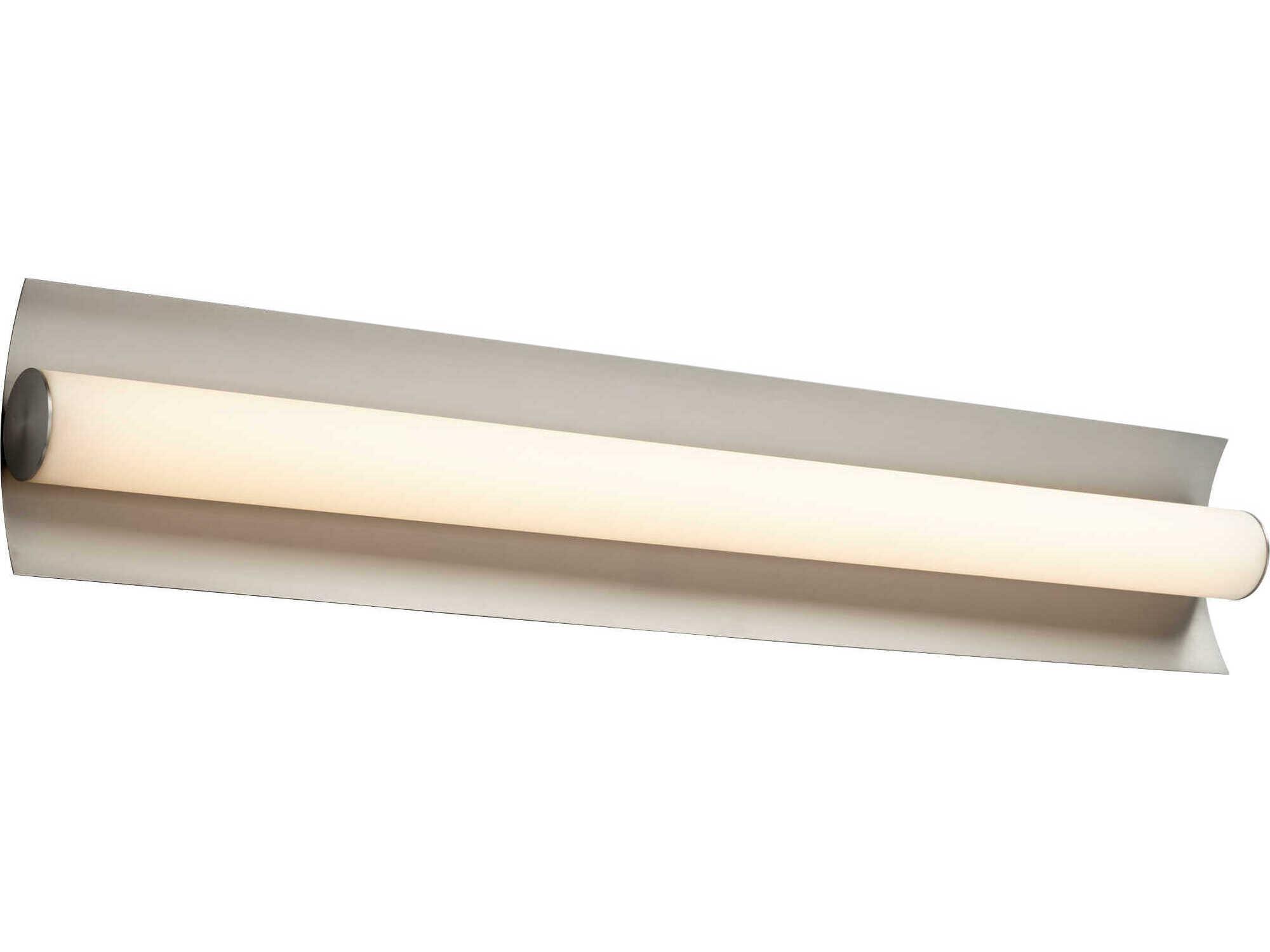 Oxygen by Quorum Wave 2-Light Satin Nickel Vanity Light