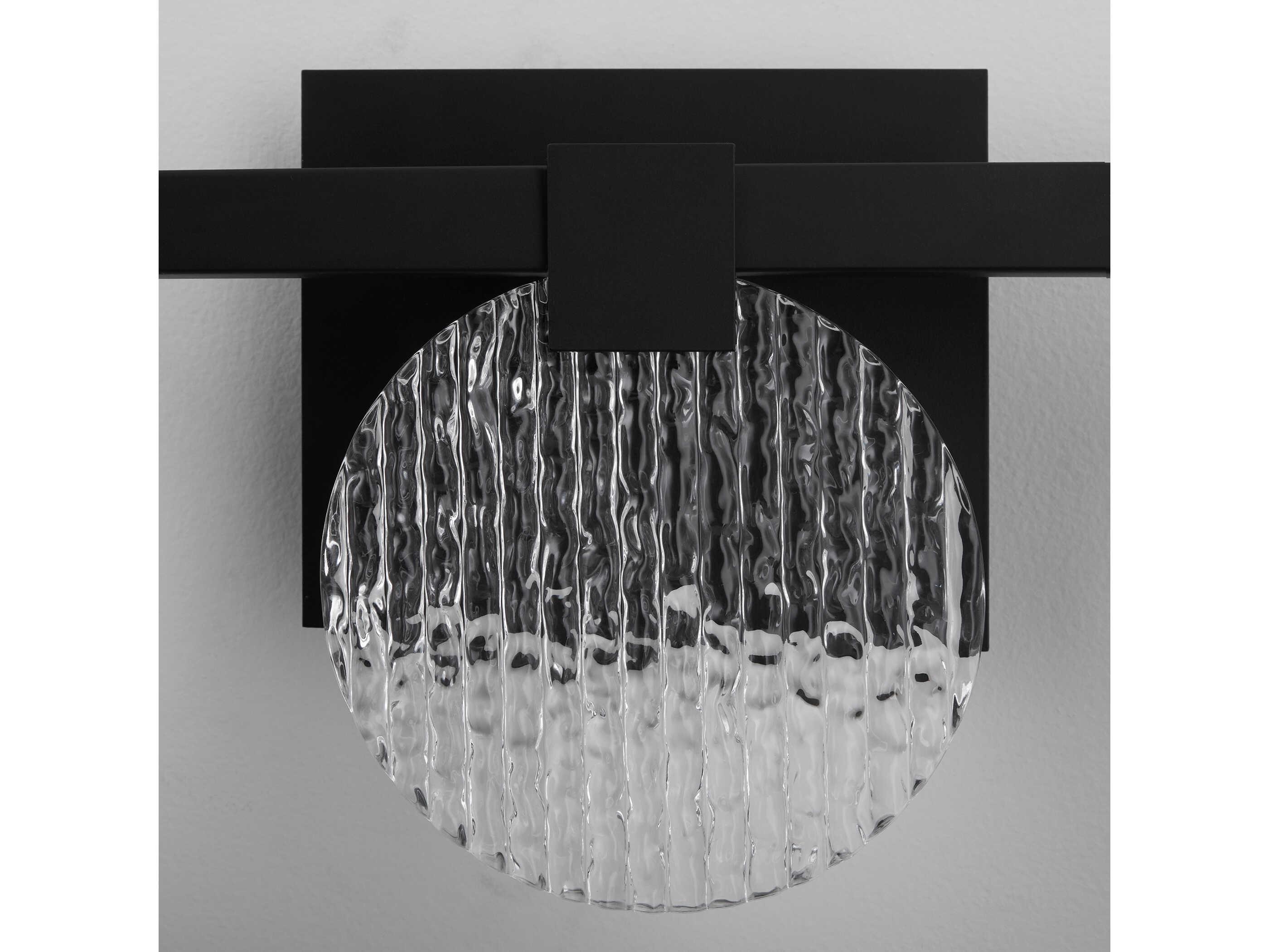 Oxygen by Quorum Axiom 3-Light Black Vanity Light