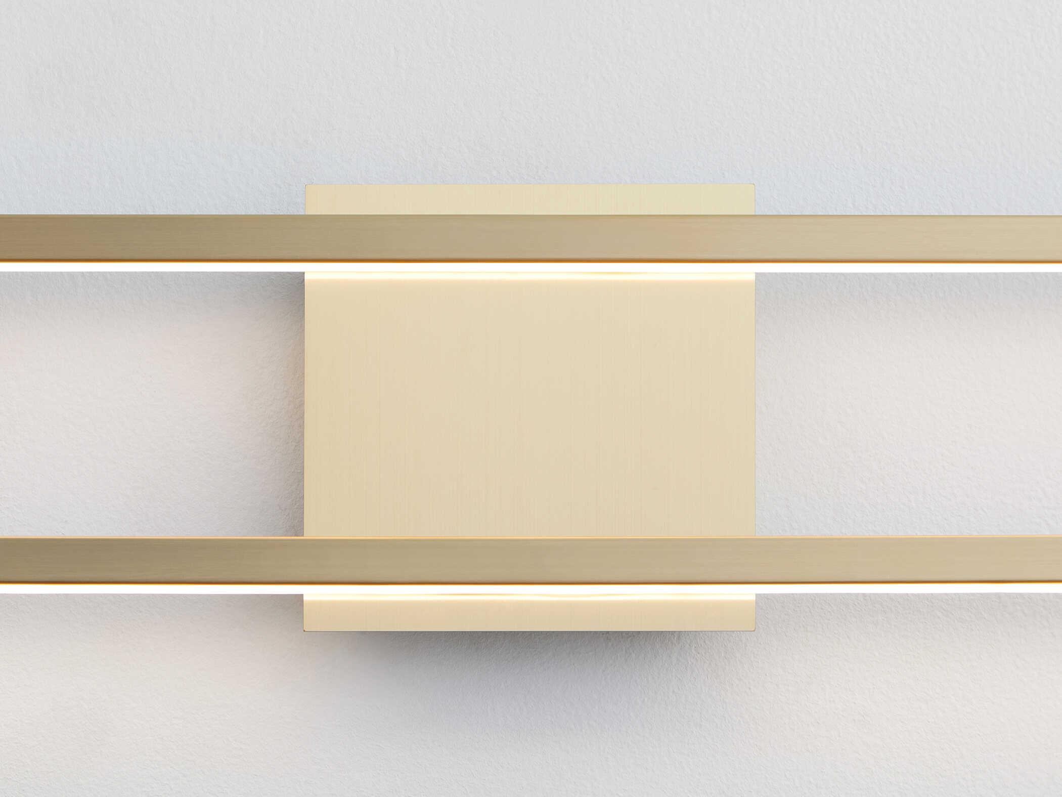 Oxygen by Quorum Xanni 1-Light Aged Brass Vanity Light