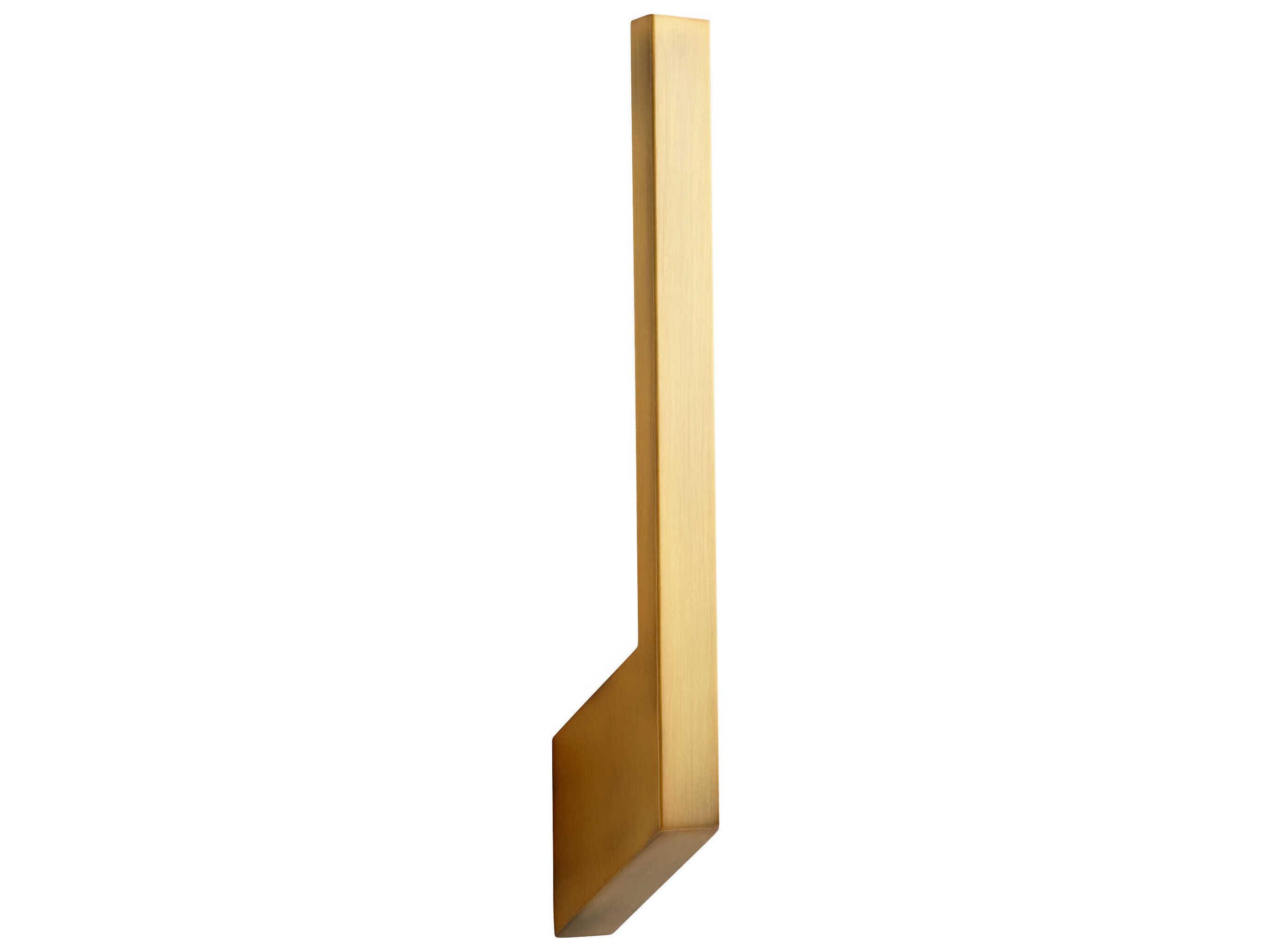 Oxygen by Quorum Mirage 1-Light Aged Brass Wall Sconce