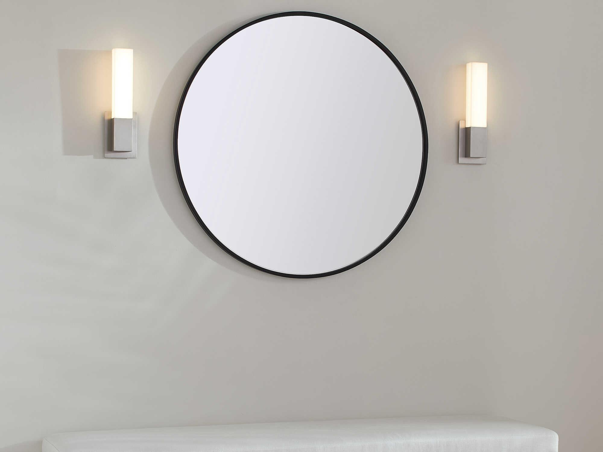 Oxygen by Quorum Vega 1-Light Satin Nickel Wall Sconce