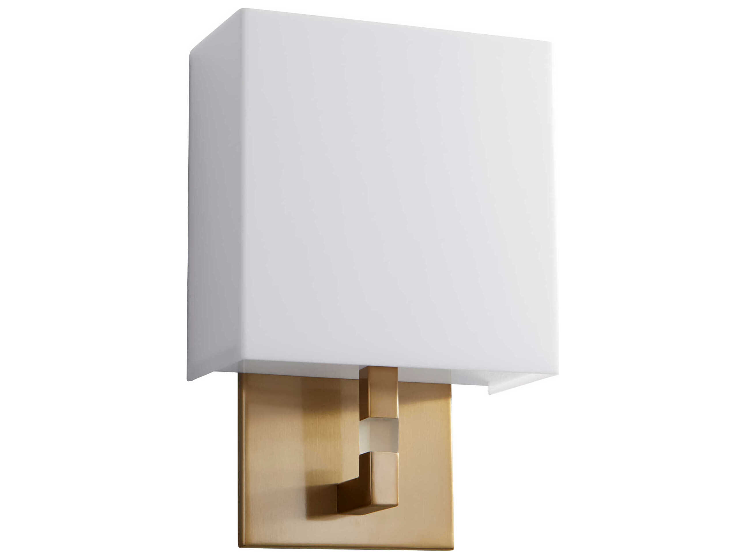 Oxygen by Quorum Chameleon 1-Light Aged Brass Wall Sconce