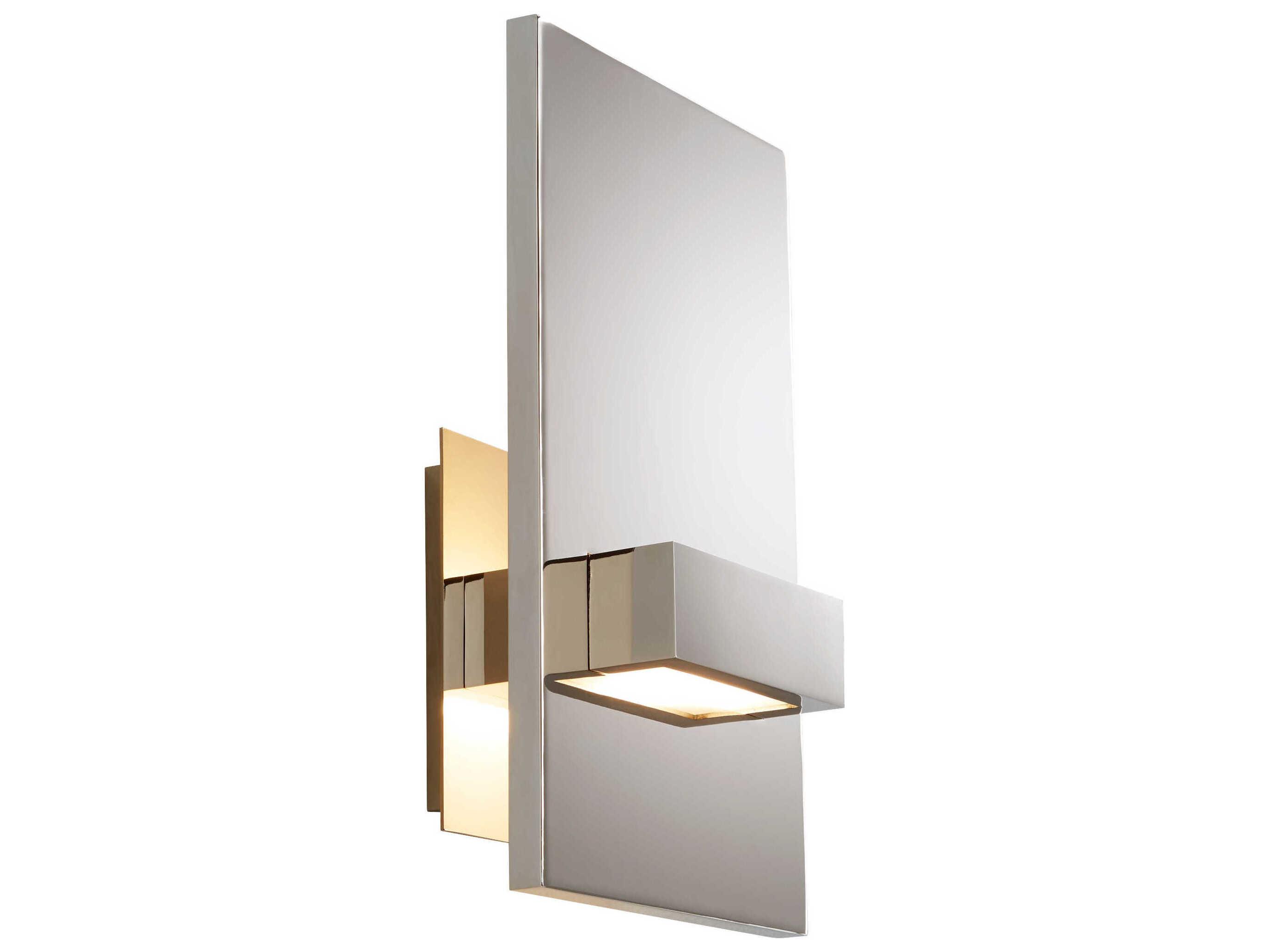 Oxygen by Quorum Vela 2-Light Polished Nickel Wall Sconce