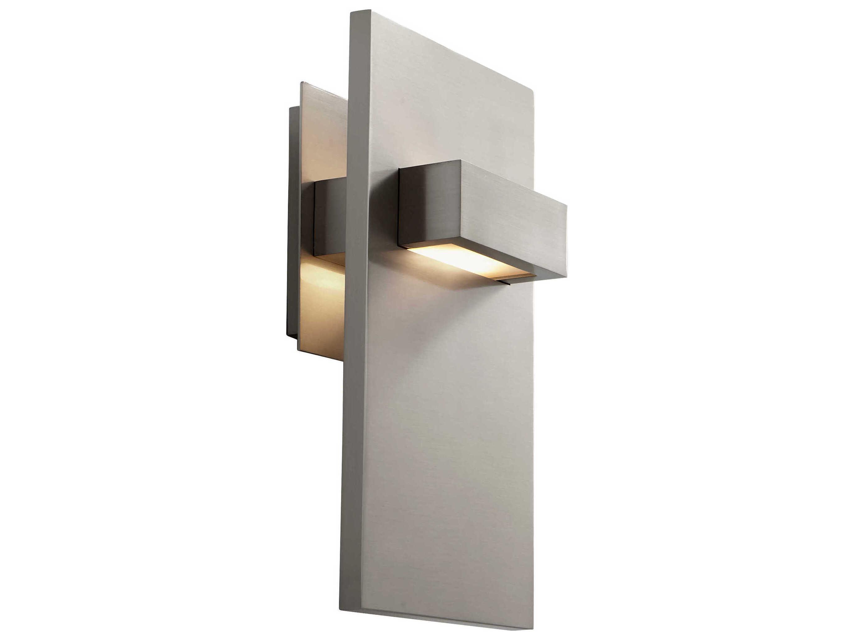 Oxygen by Quorum Vela 2-Light Satin Nickel Wall Sconce