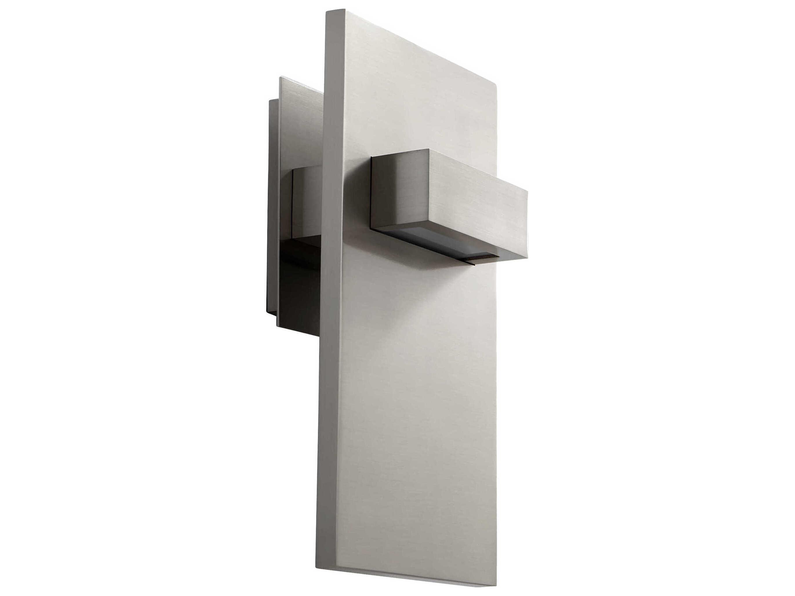 Oxygen by Quorum Vela 2-Light Satin Nickel Wall Sconce