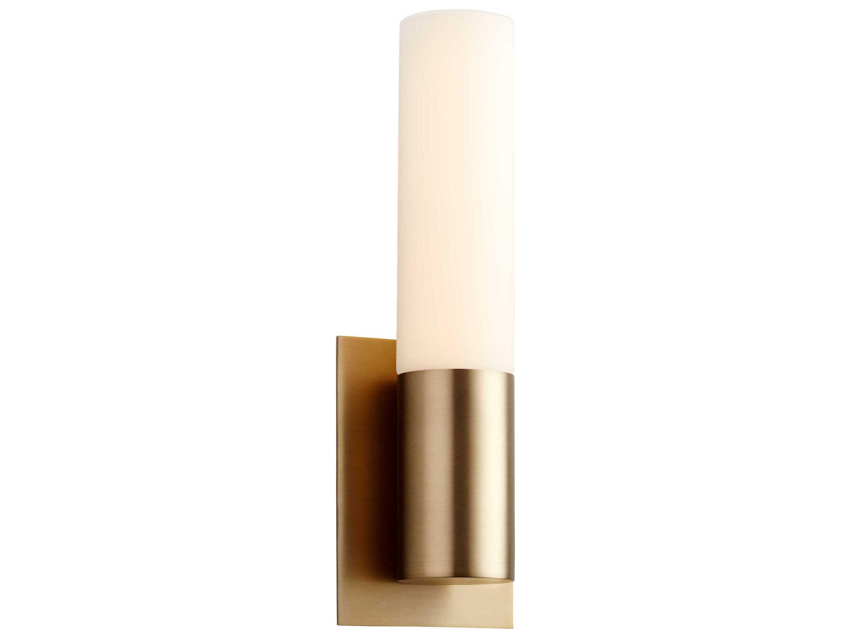 Oxygen by Quorum Magneta 1-Light Aged Brass Wall Sconce
