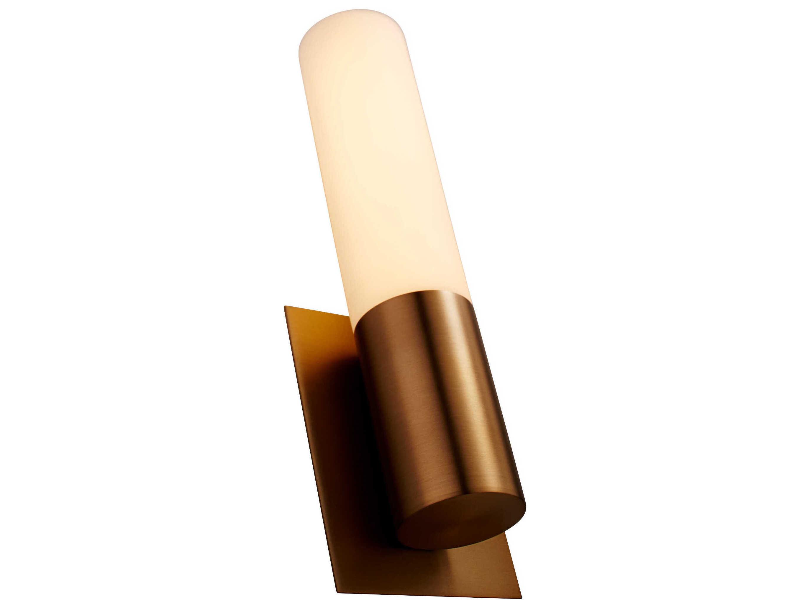 Oxygen by Quorum Magneta 1-Light Aged Brass Wall Sconce