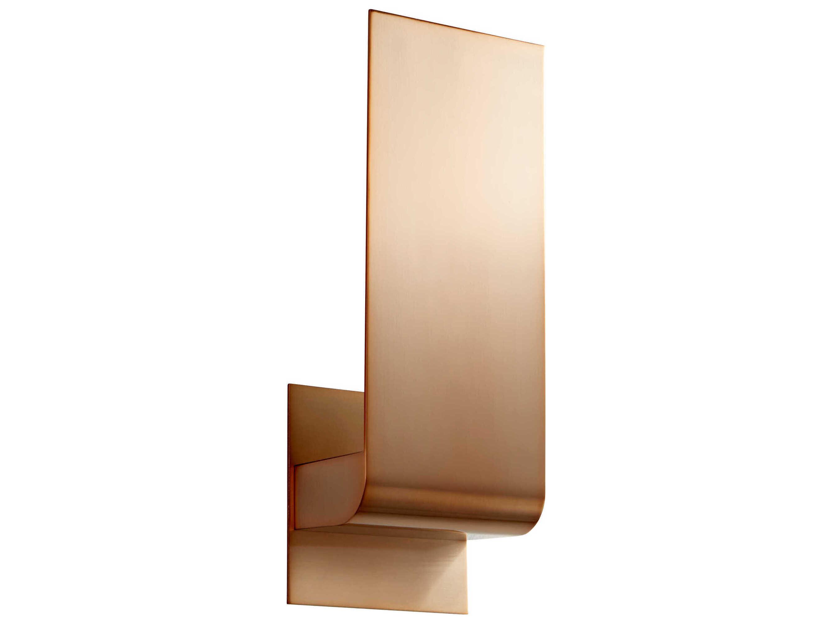 Oxygen by Quorum Halo 1-Light Satin Copper Wall Sconce