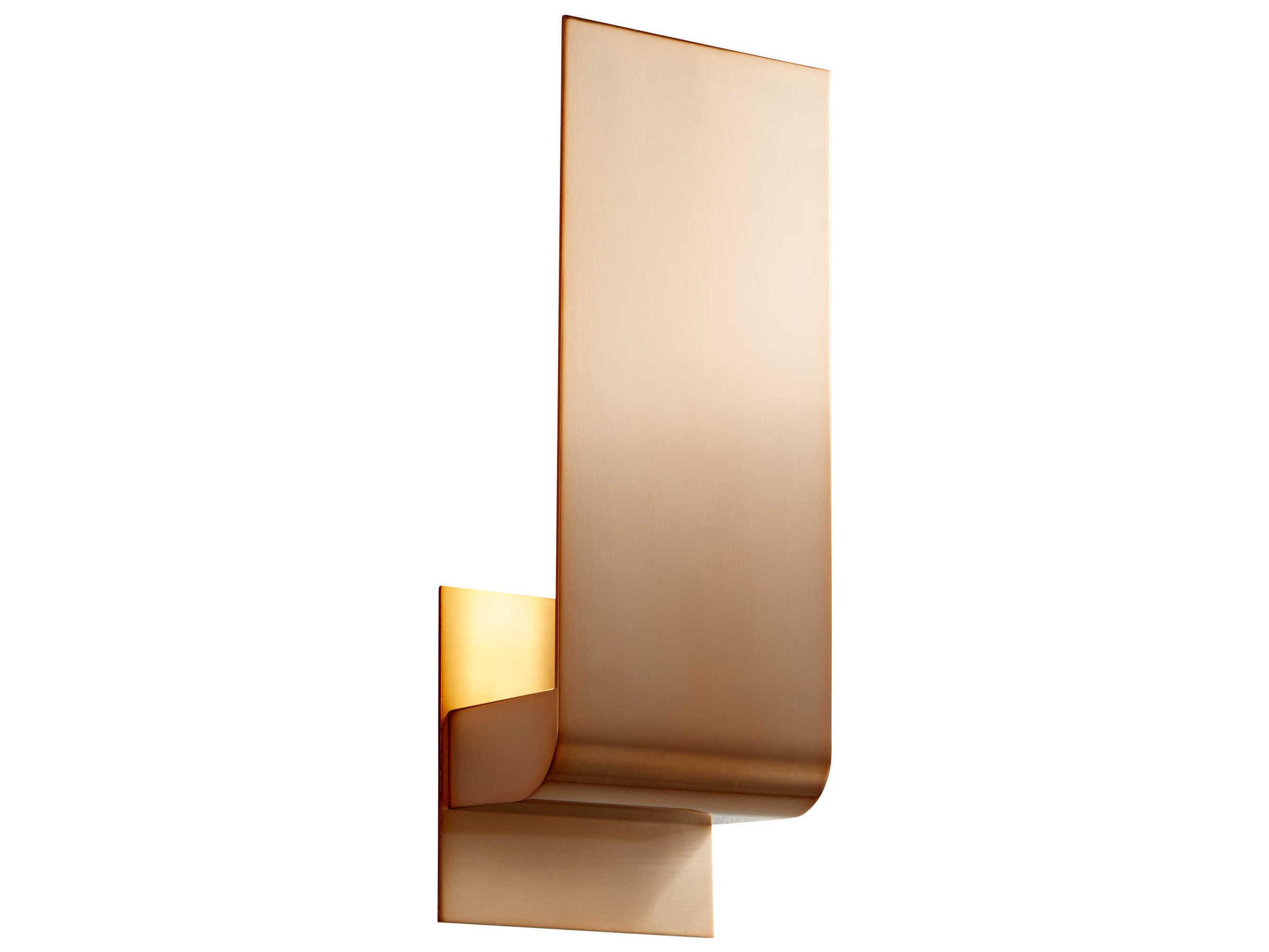 Oxygen by Quorum Halo 1-Light Satin Copper Wall Sconce